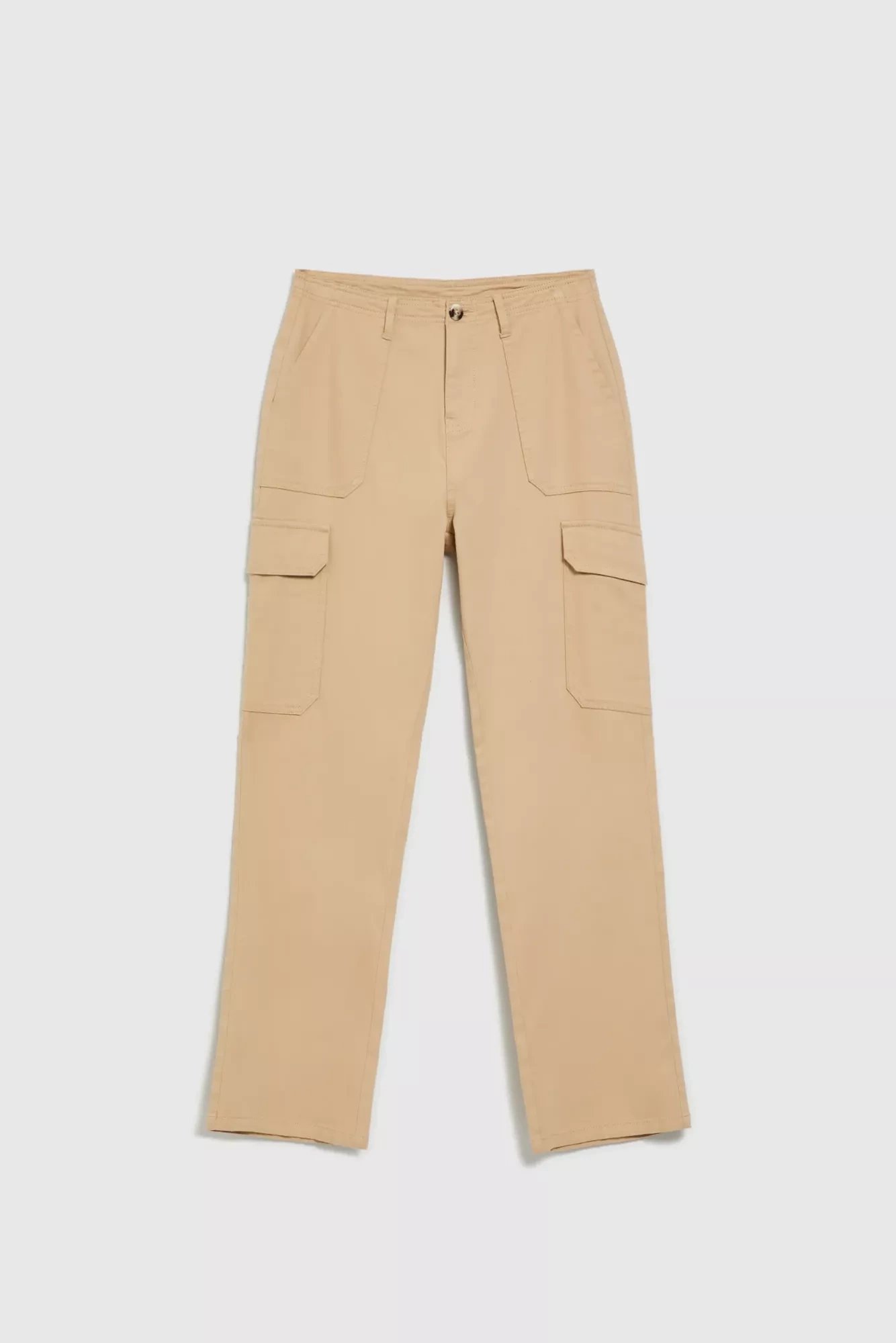 Beige women's trousers