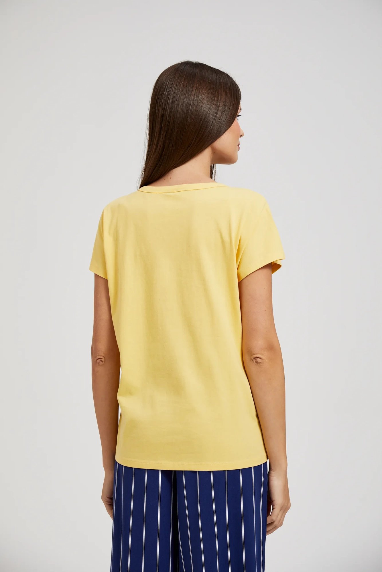 Women's blouse with buttons MOODO - yellow