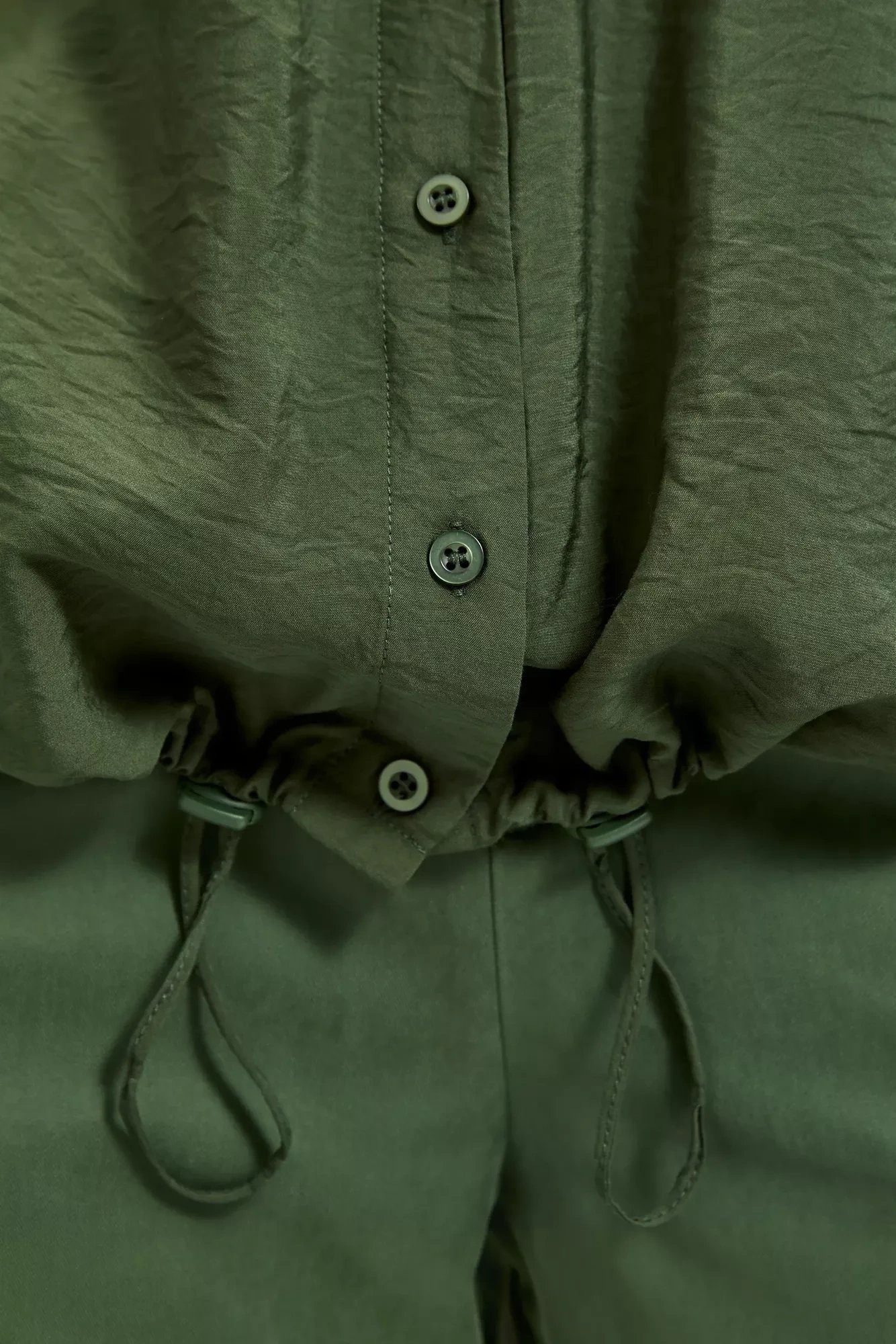 Green khaki women's shirt