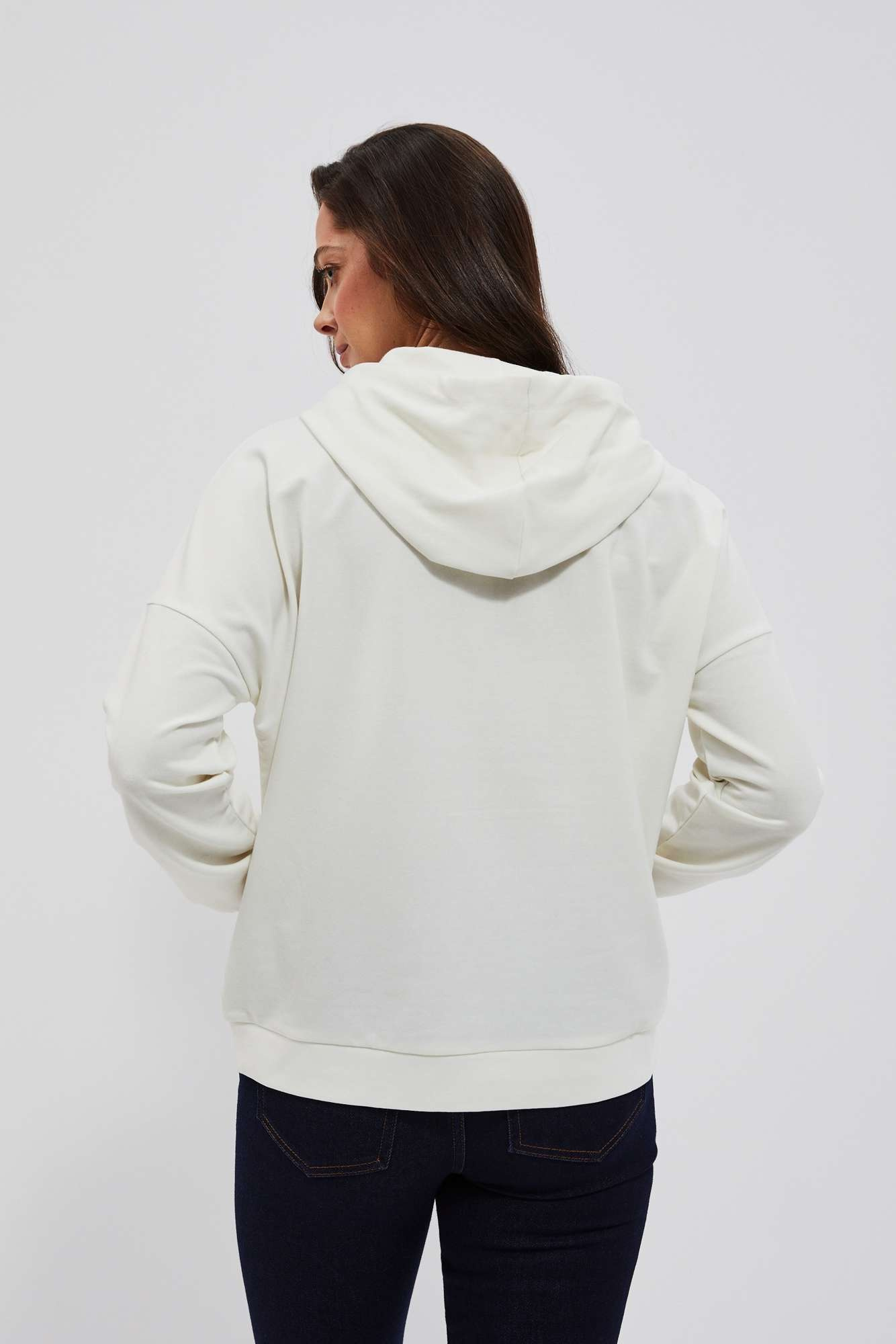 Hoodie with decorative lettering