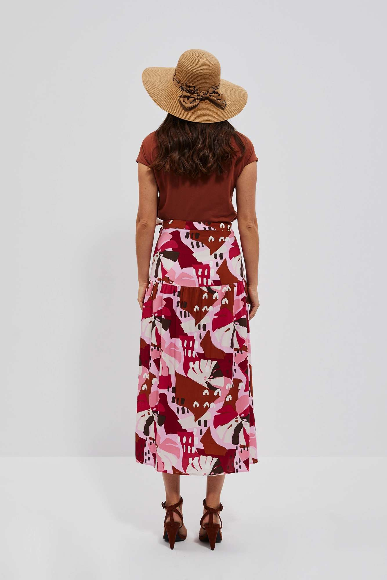 WOMEN&#039;S SKIRT L-SC-4013 STRAWBERRY