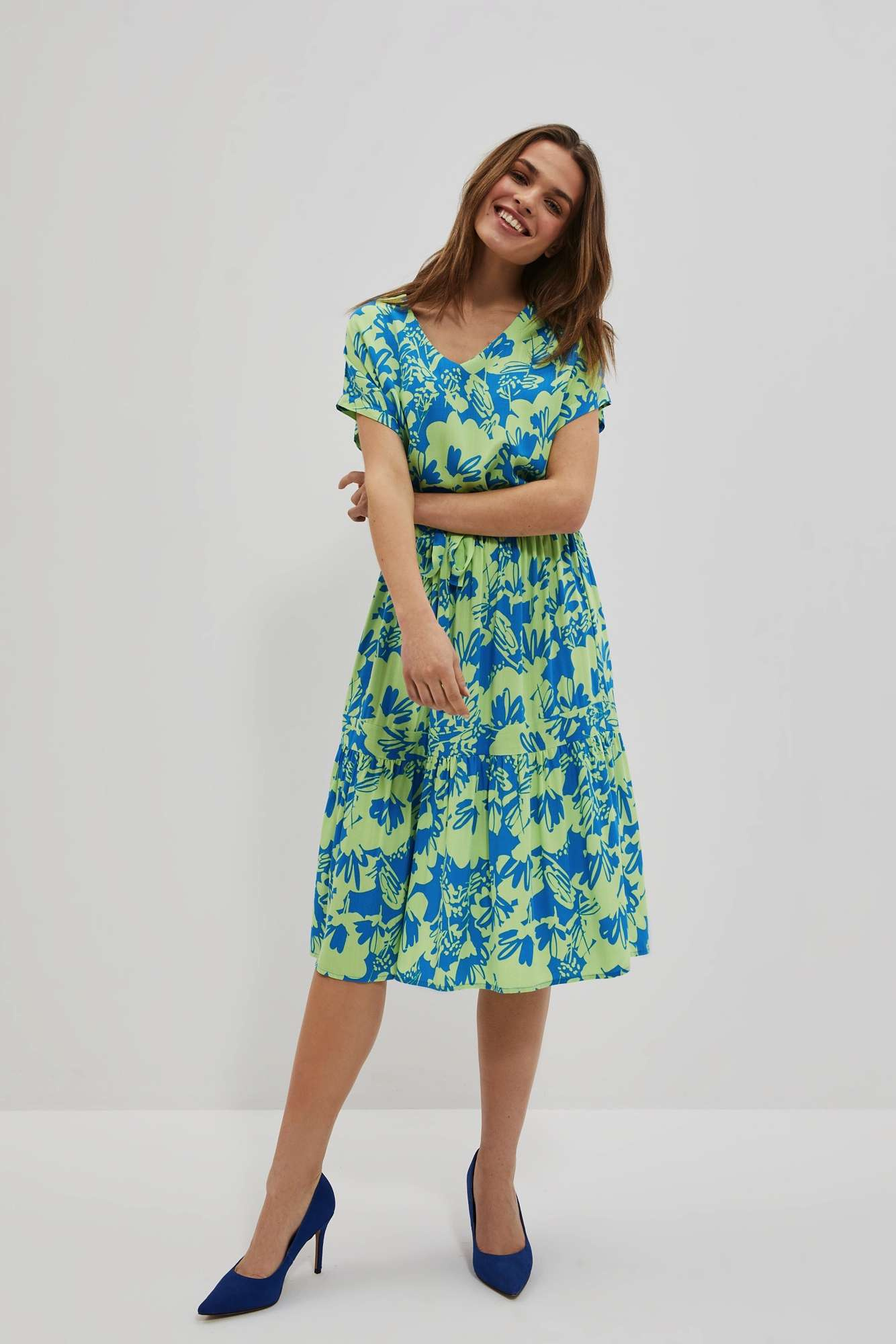 Marisse Women's Dress L-Su-4039 Fresh Blue