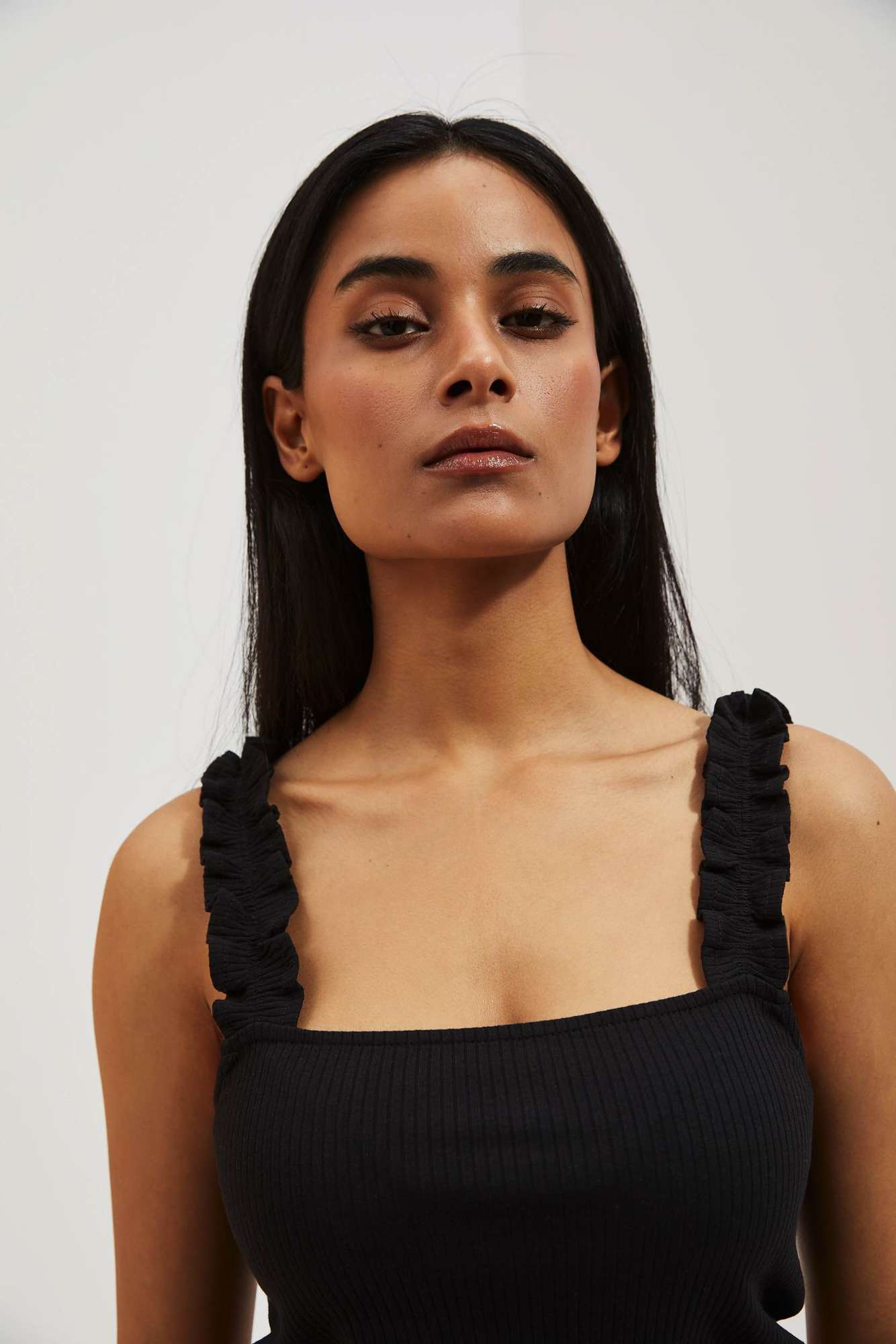 WOMEN'S TOP L-TS-4067 BLACK