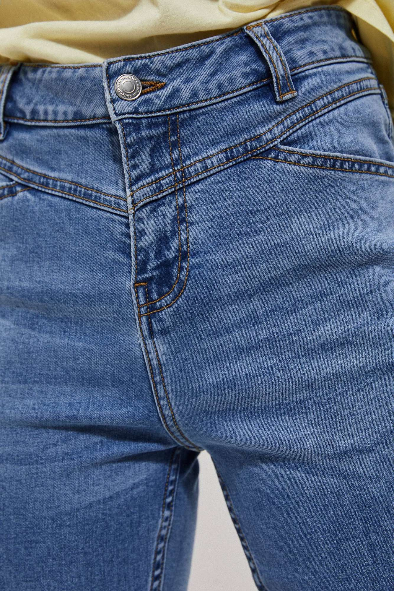 Slim fit pentru femei Moodo - albastru