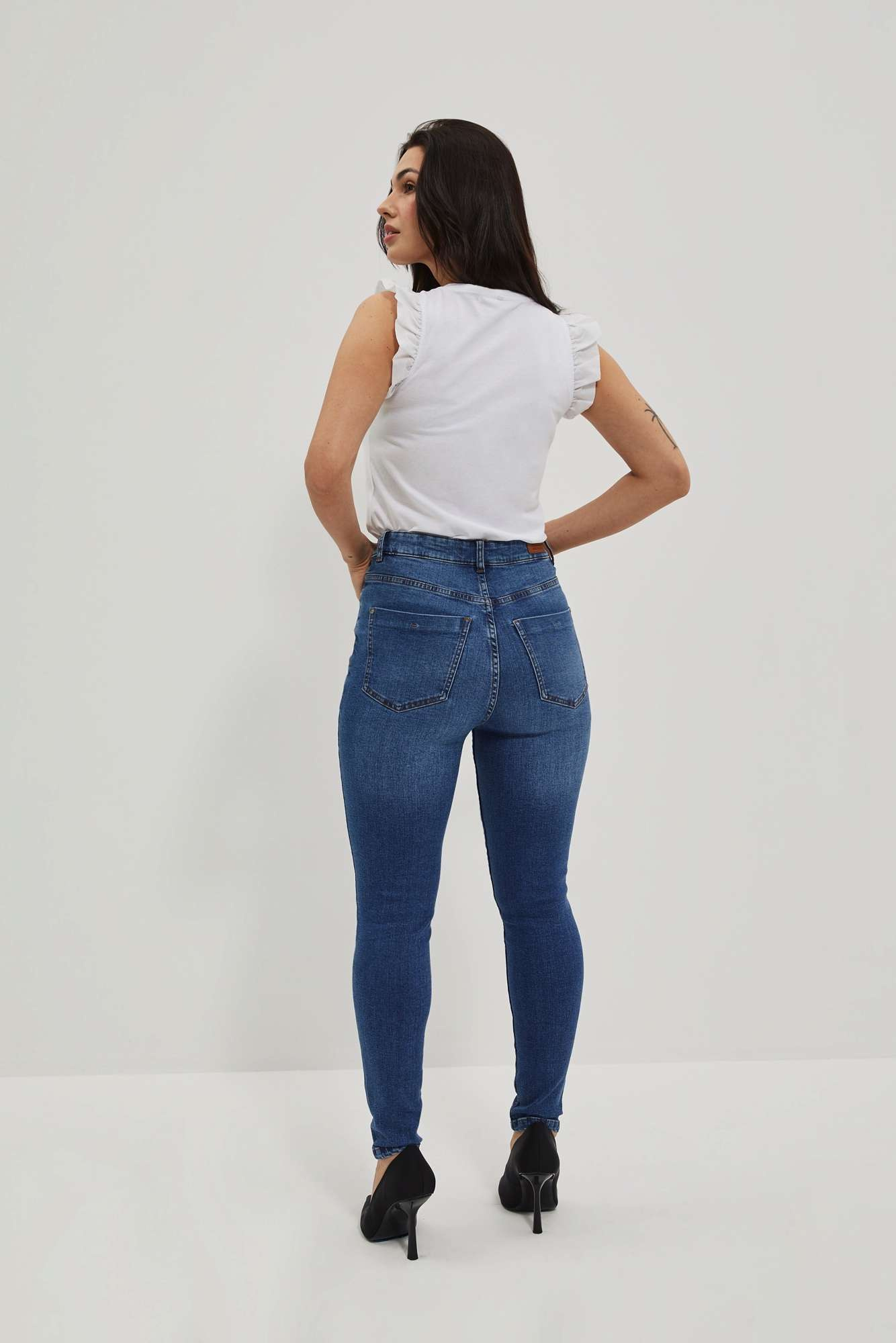 WOMEN'S JEANS L-JE-4002 D.Blue