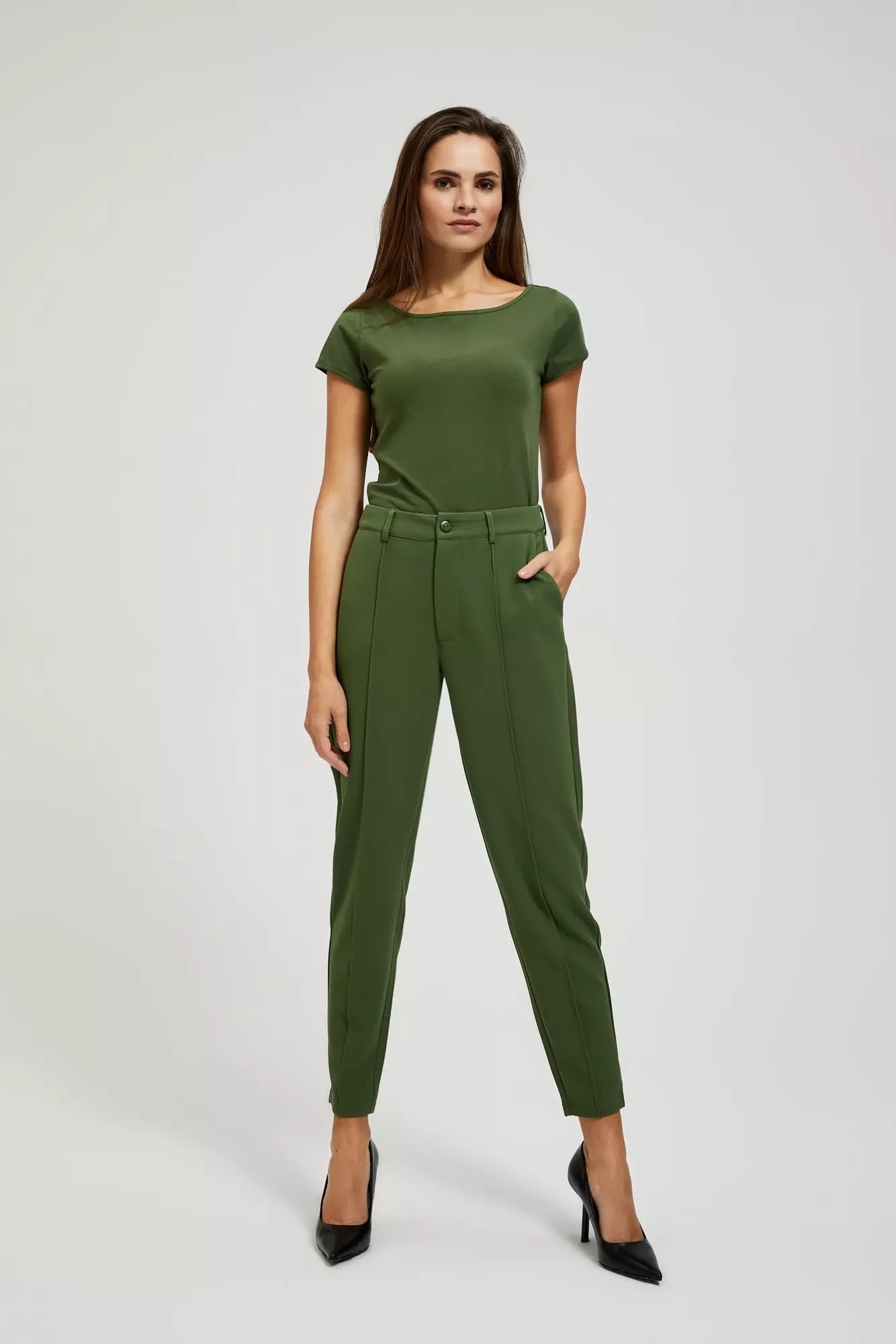 Marisse Women's Trousers L-Sp-4306 Khaki