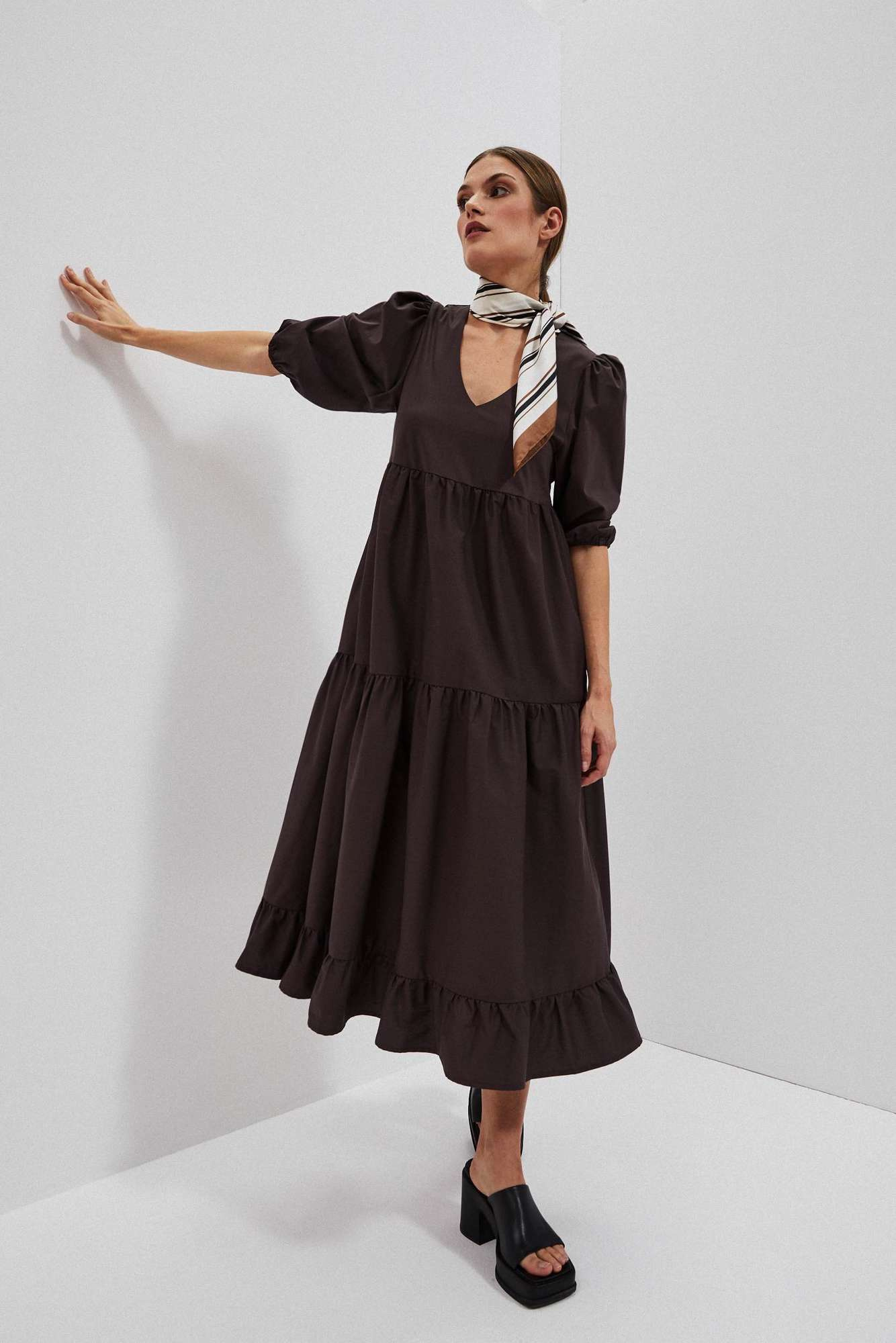 Marisse Women's Dress L-Su-4027 D.Oak