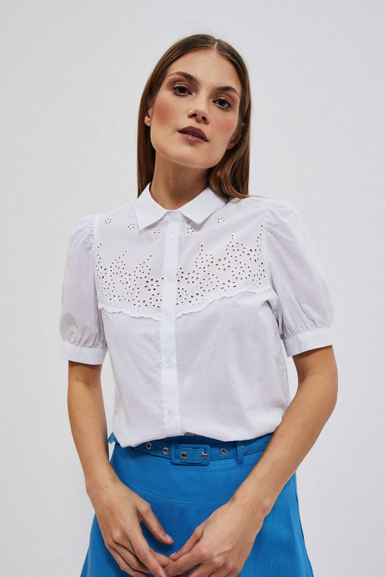 WOMEN'S SHIRT L-KO-4040 WHITE