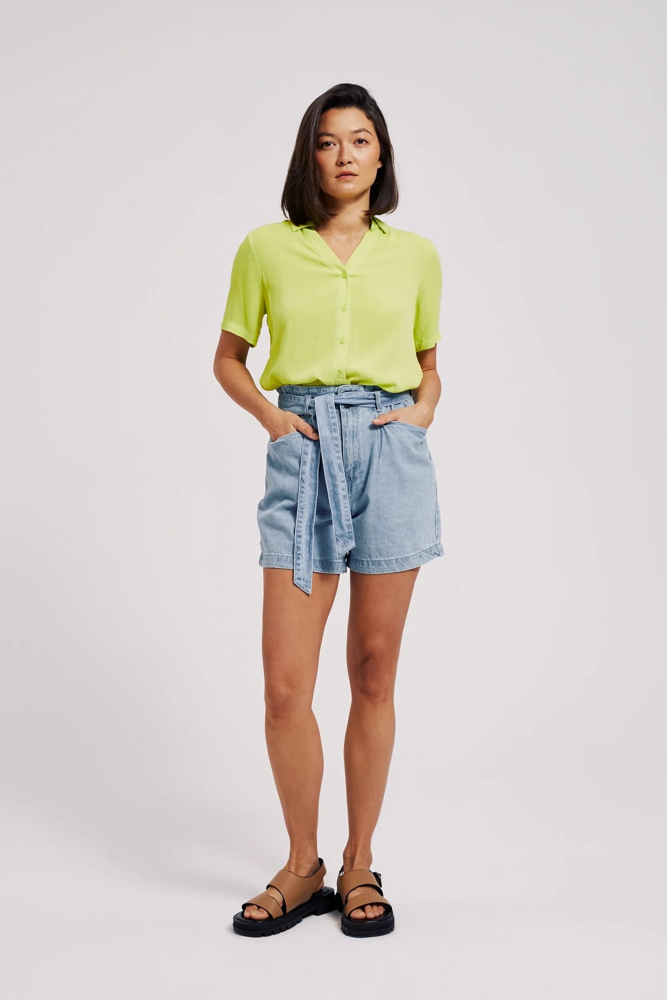 Marisse Women's Shorts L-Sh-4305 L.Blue