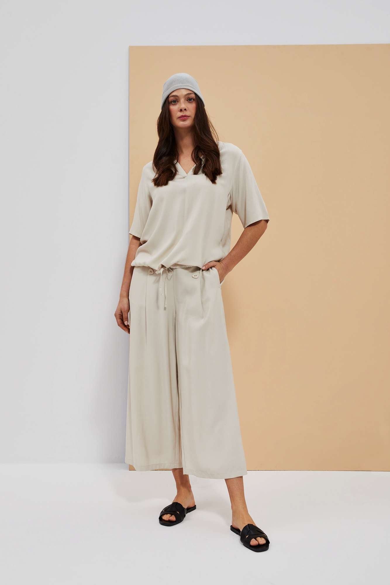 WOMEN'S SHIRT L-KO-4032 L.Beige