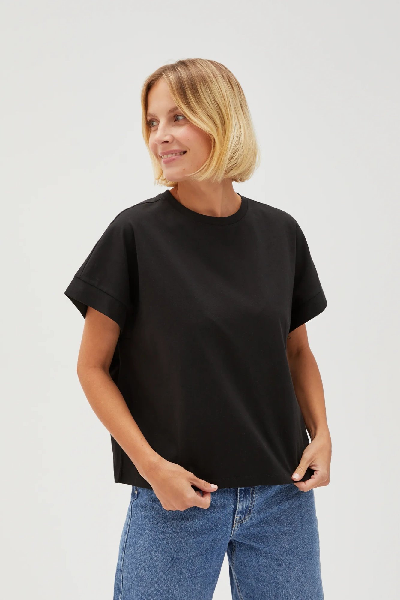 Marisse Women's T-Shirt L-Ts-4603 Black