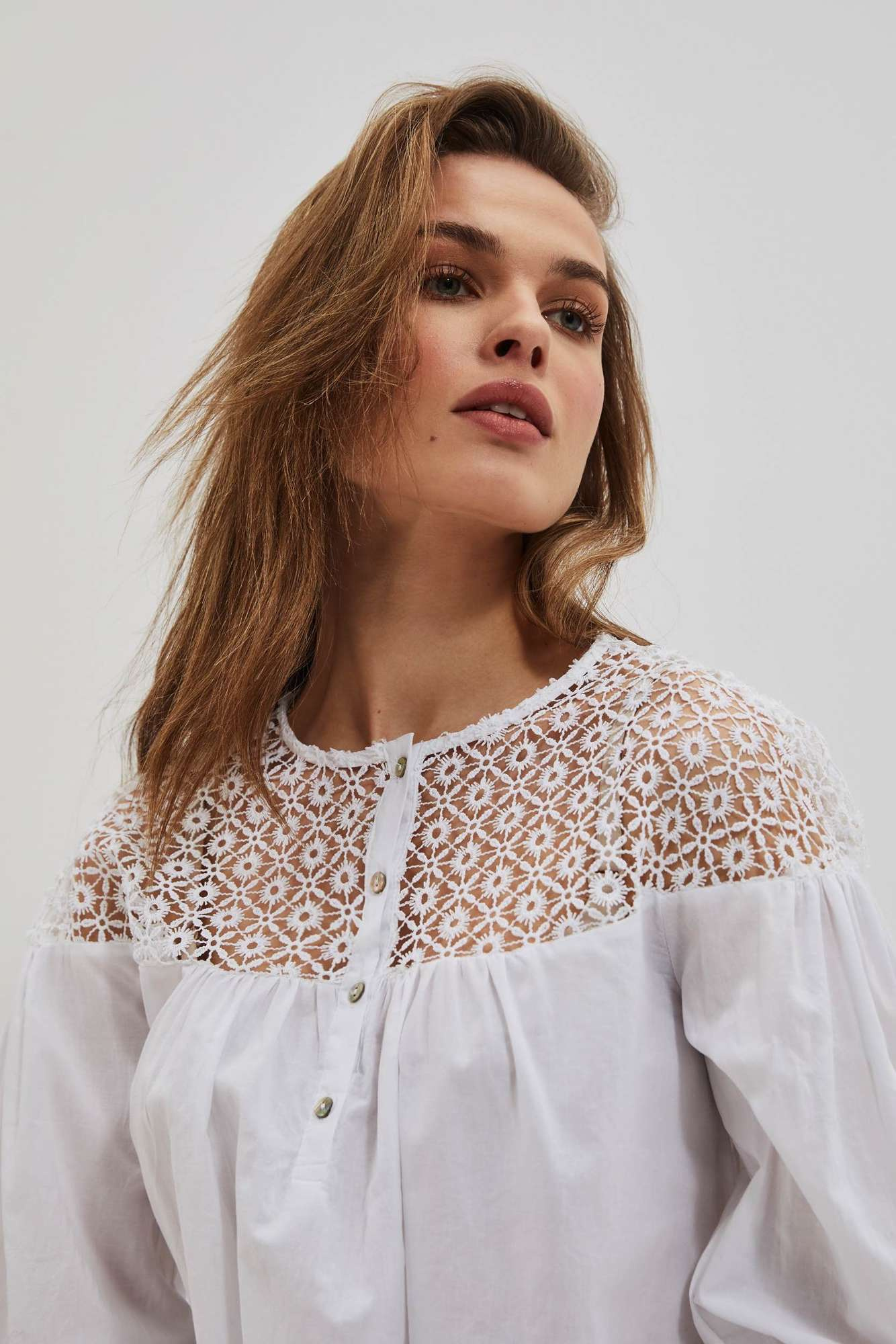 WOMEN'S SHIRT L-KO-4038 WHITE