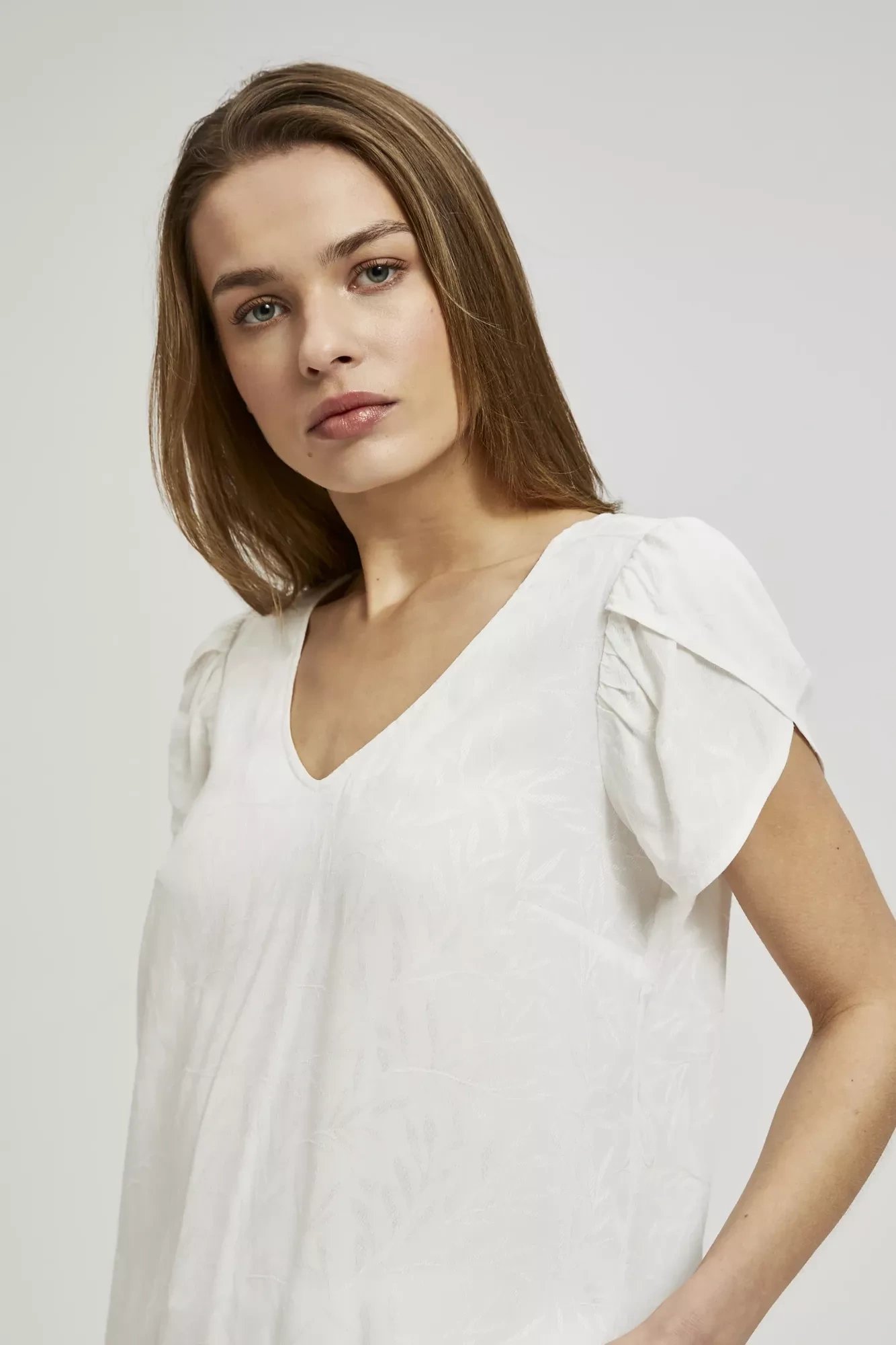 Marisse Women's Shirt L-Ko-4333 Off White