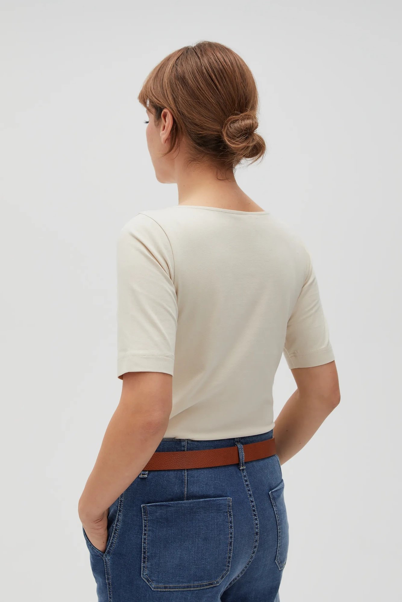 Marisse Women's T-Shirt L-Ts-4610 L.Beige