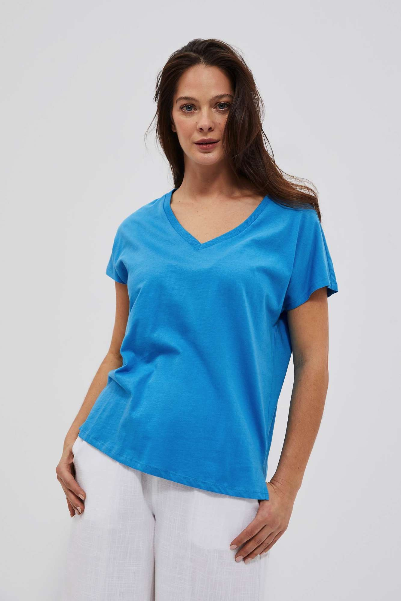 WOMEN'S T-SHIRT L-TS-4048 FRESH BLUE