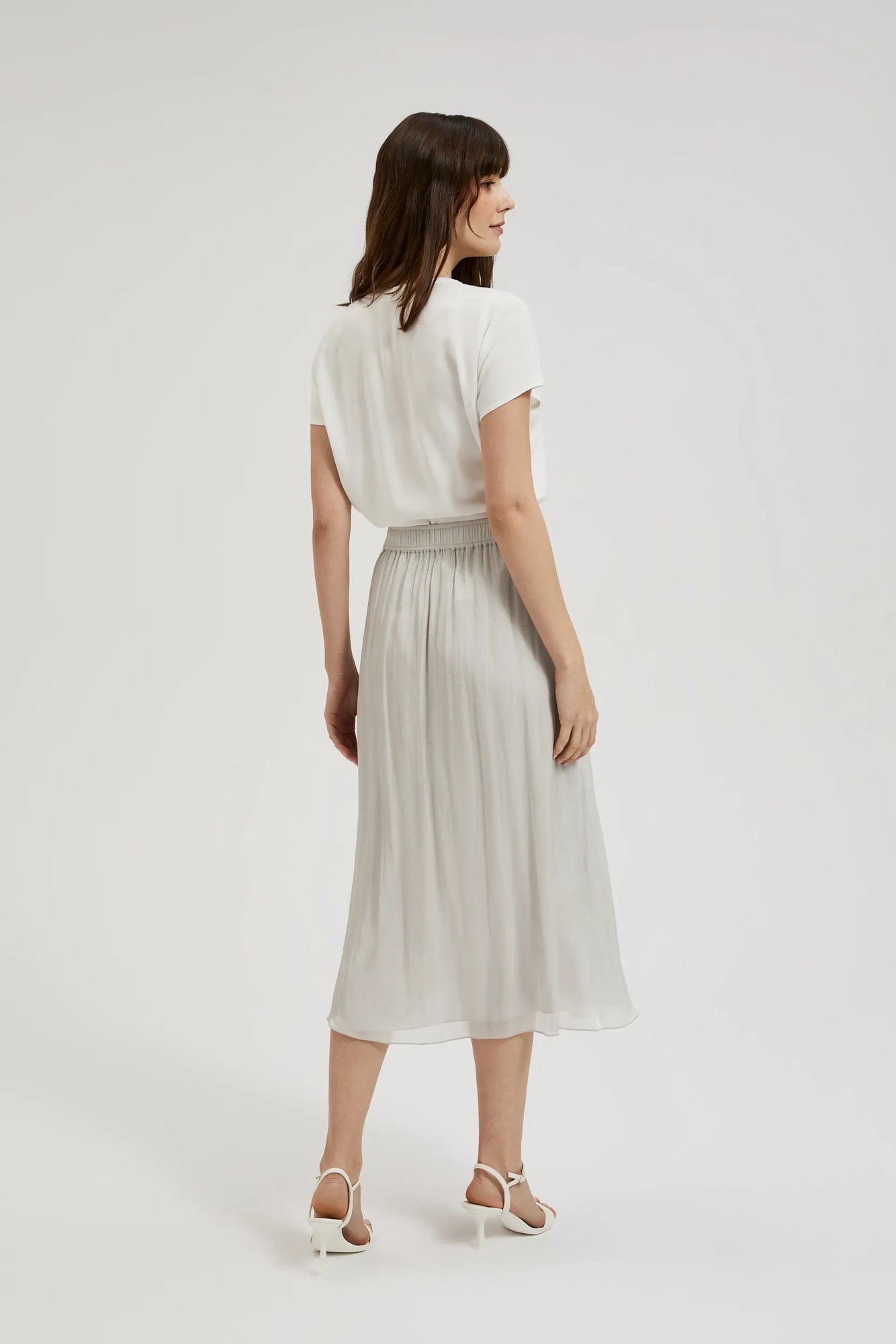 Women&#039;s skirt MOODO - olive/powder pink