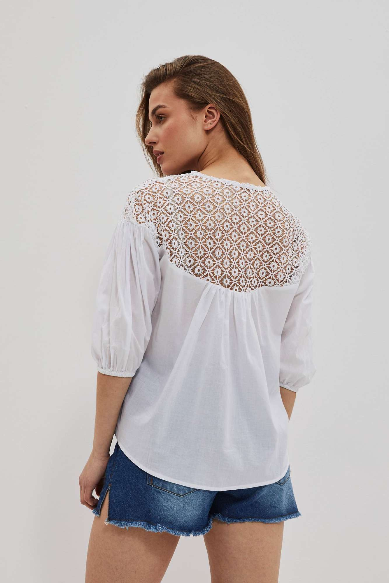 WOMEN'S SHIRT L-KO-4038 WHITE