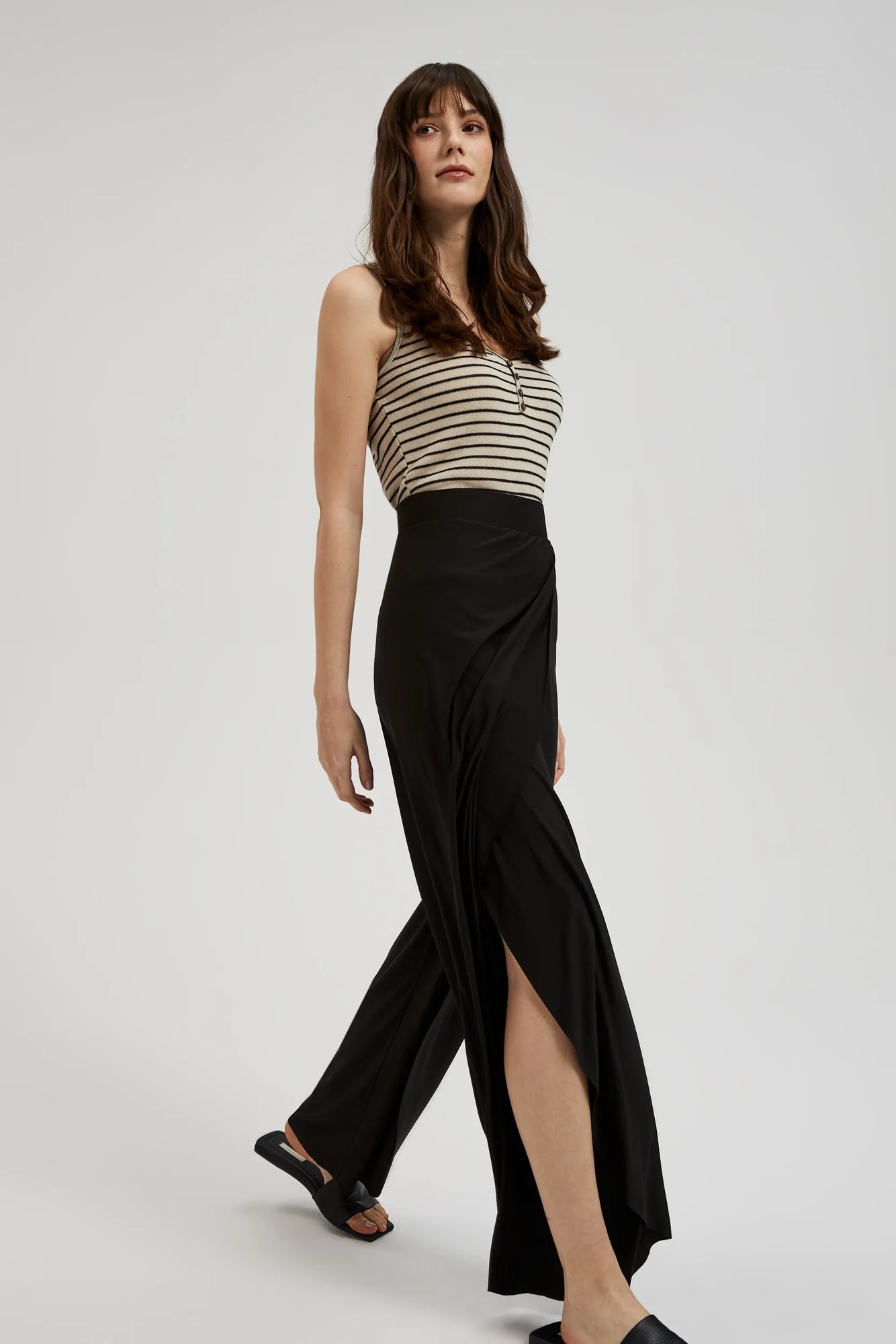 Women's summer trousers MOODO - black