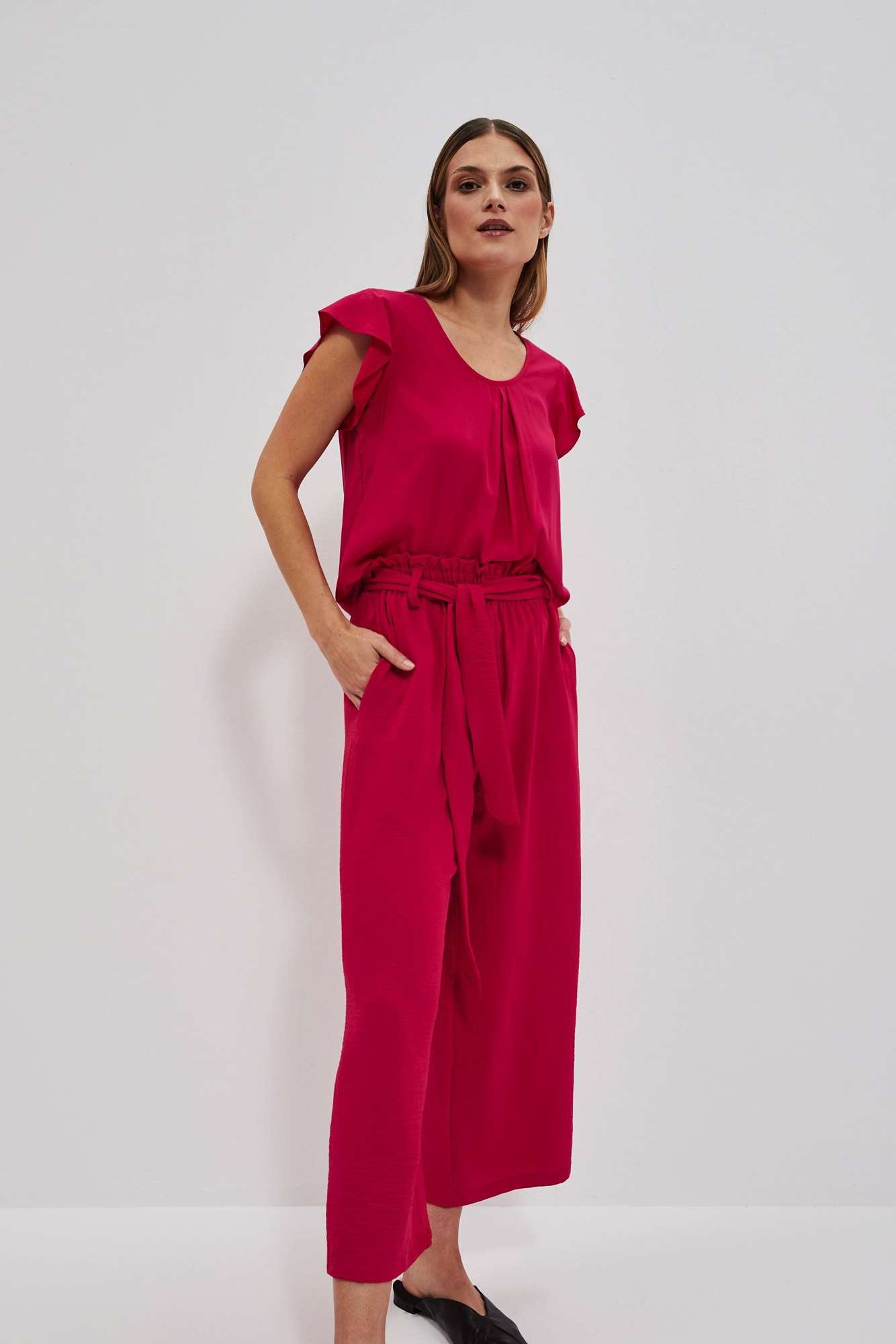 WOMEN'S SHIRT L-KO-4029 STRAWBERRY