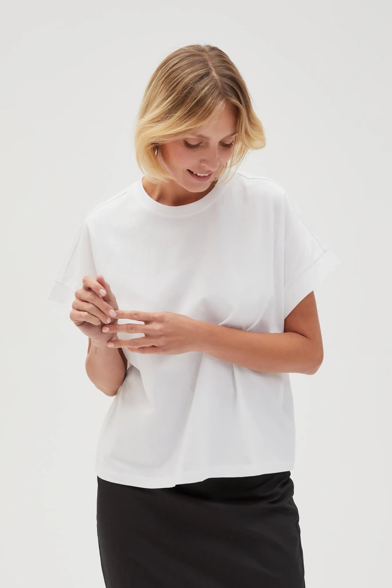 Marisse Women's T-Shirt L-Ts-4603 White