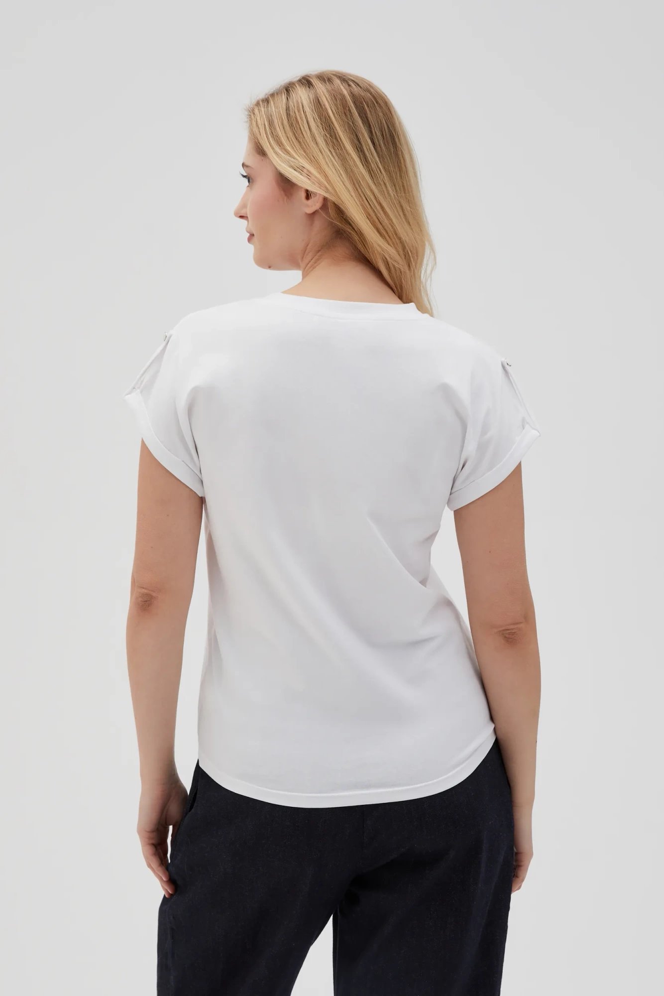 Marisse Women's T-Shirt L-Ts-4621 White