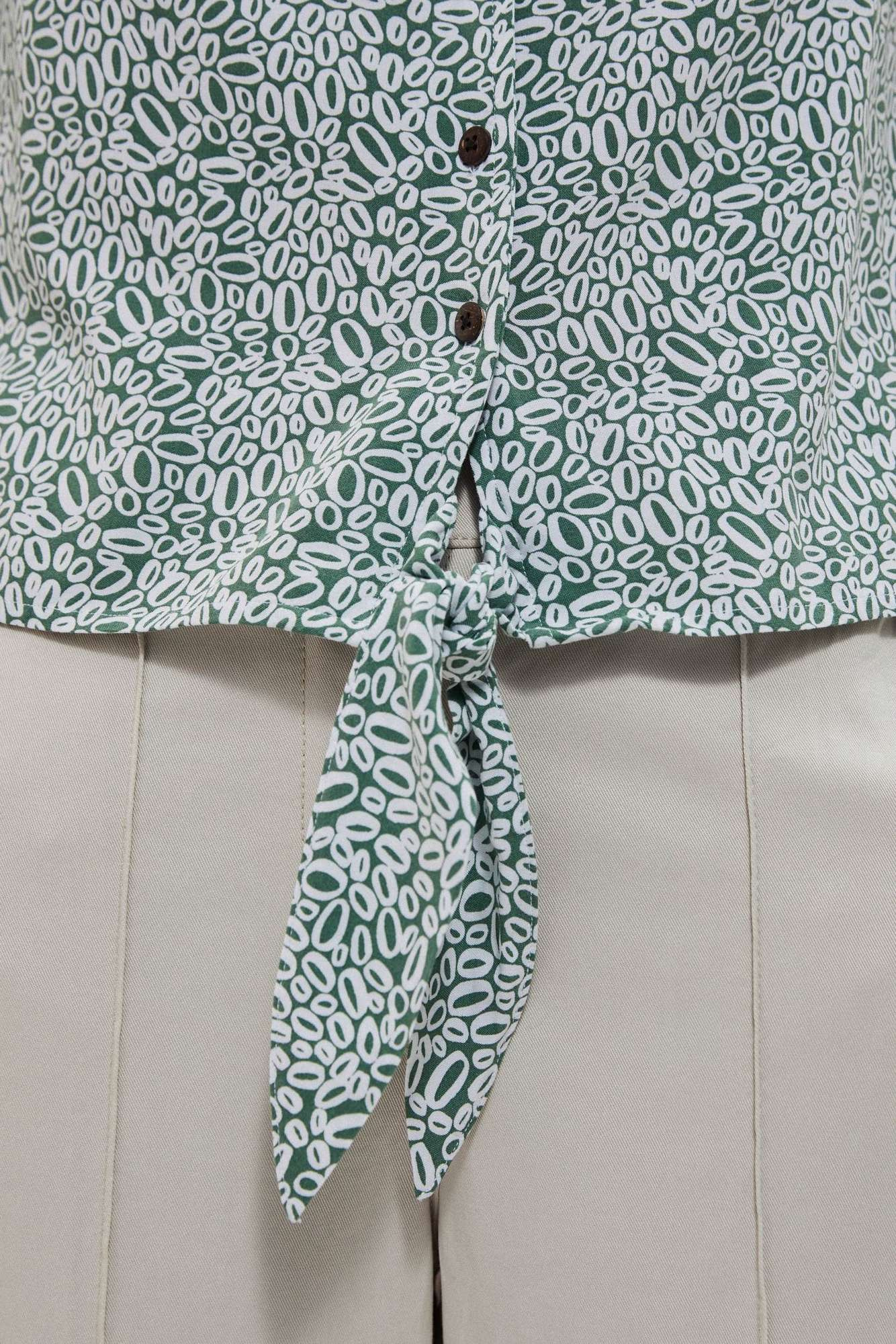 Patterned shirt blouse