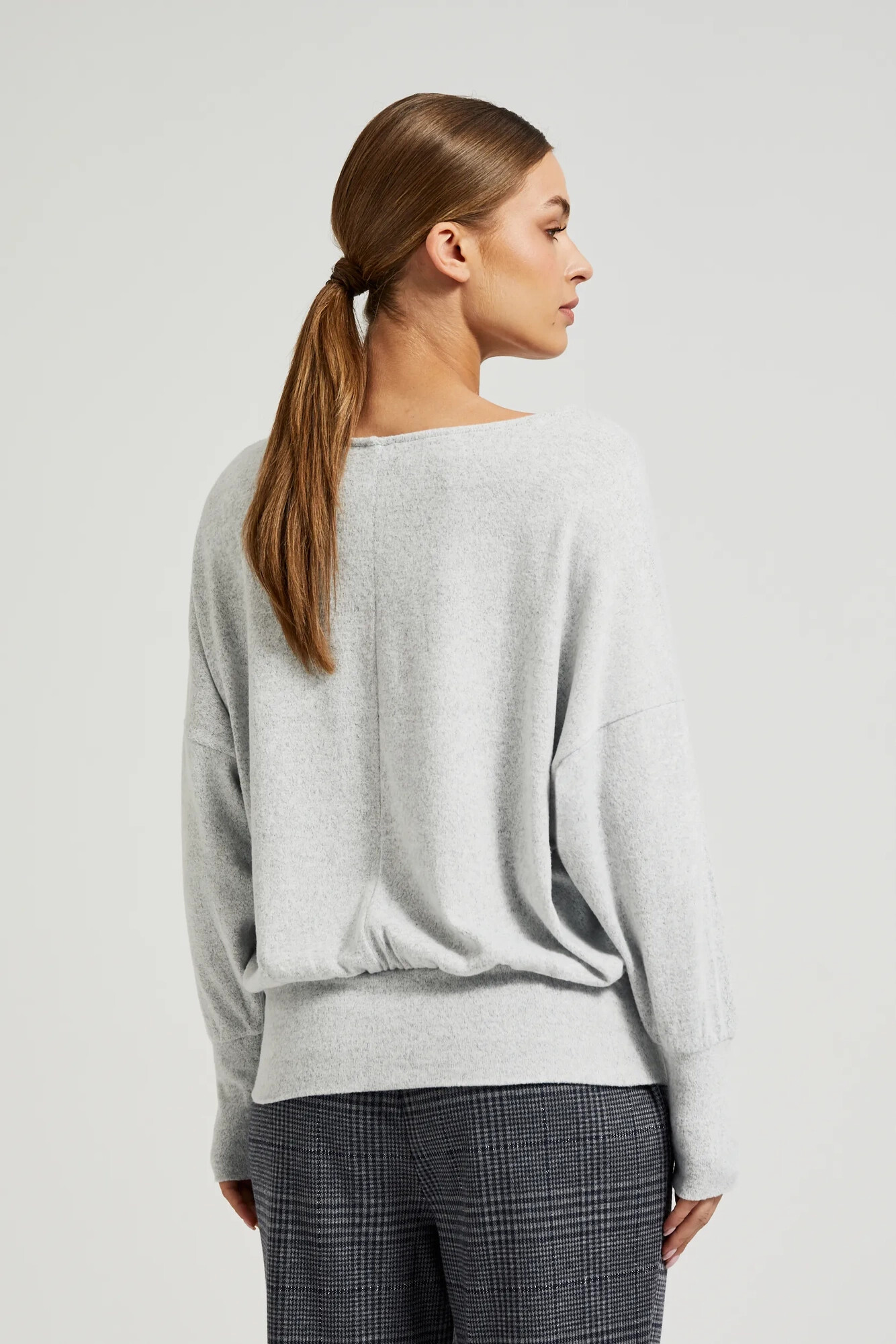 Marisse Women's Sweater Z-Sw-4560 L.Grey Mel