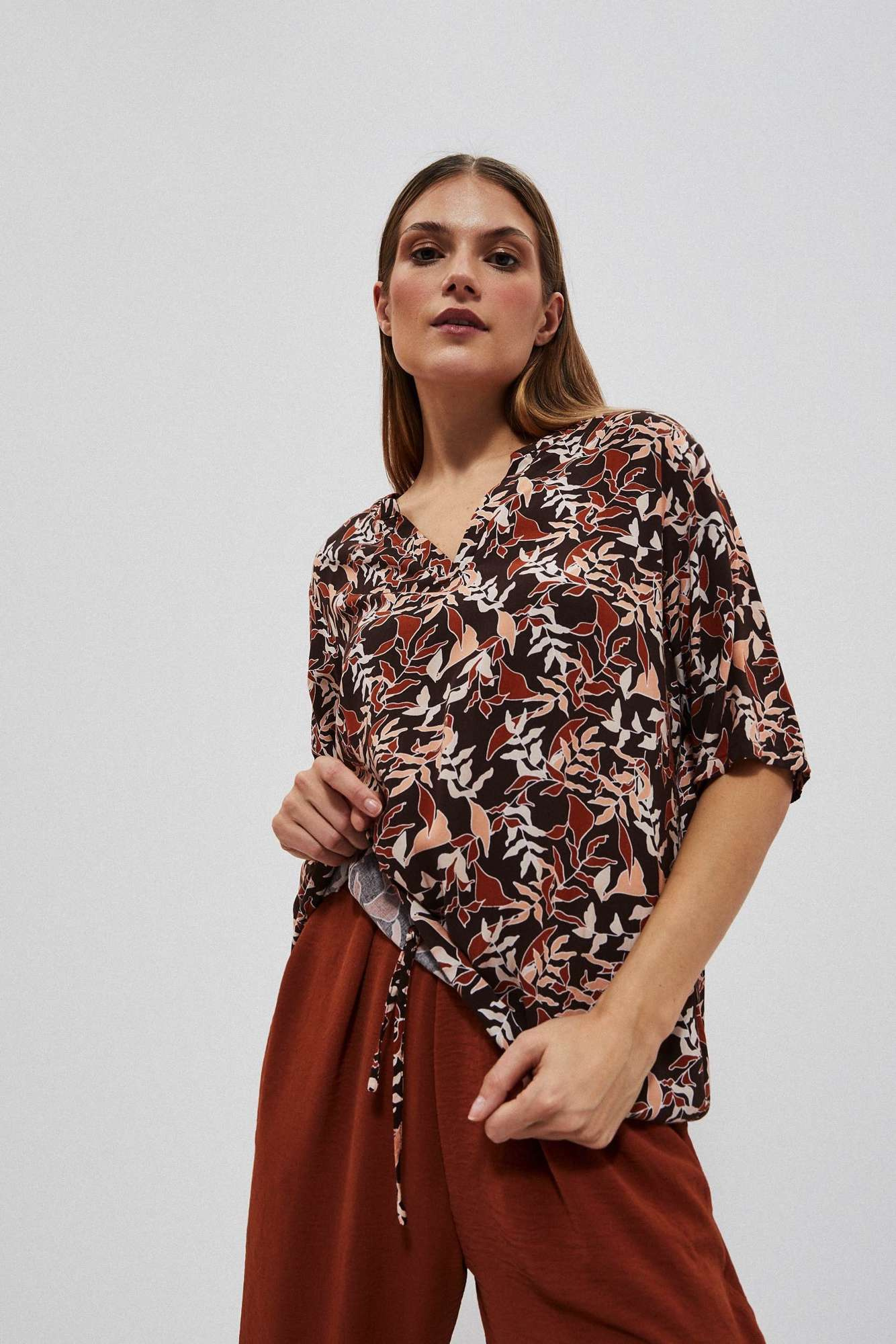 WOMEN'S SHIRT L-KO-4033 D.OAK