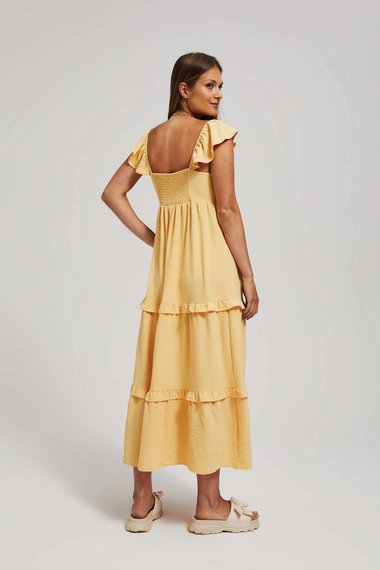 Marisse Women's Dress L-Su-4065 Vanilla
