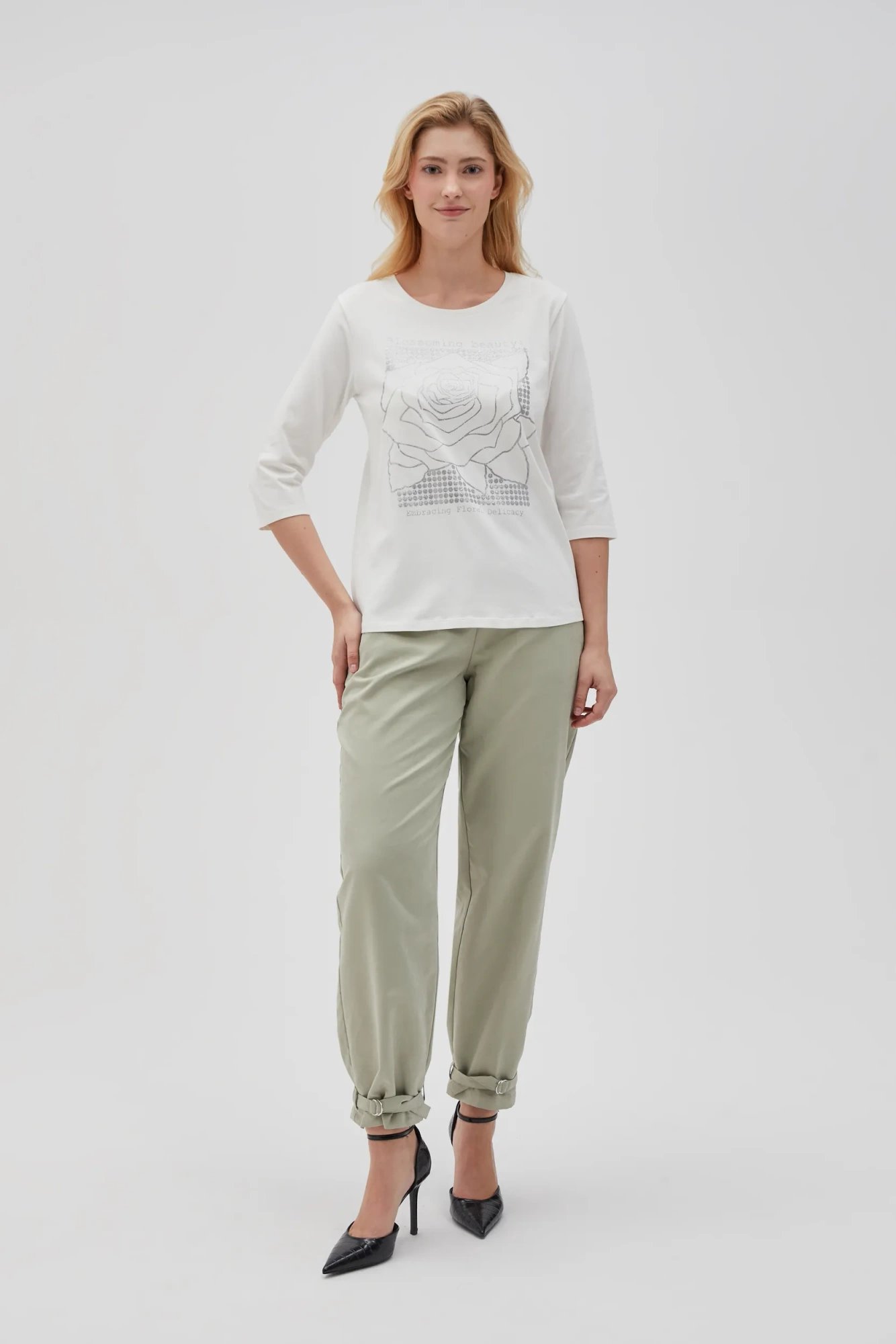 Marisse Women's Blouse L-Ts-4614 Off White