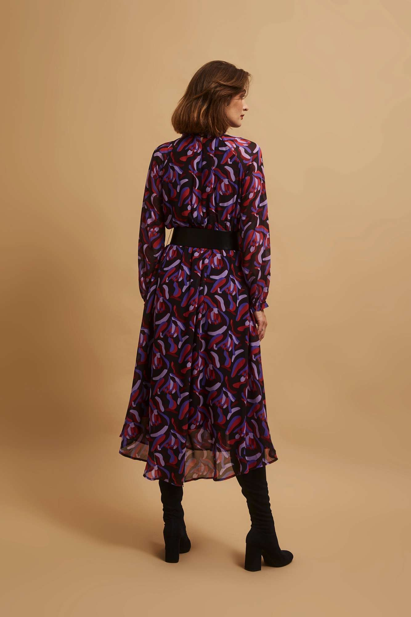 Marisse Midi Dress With A Belt