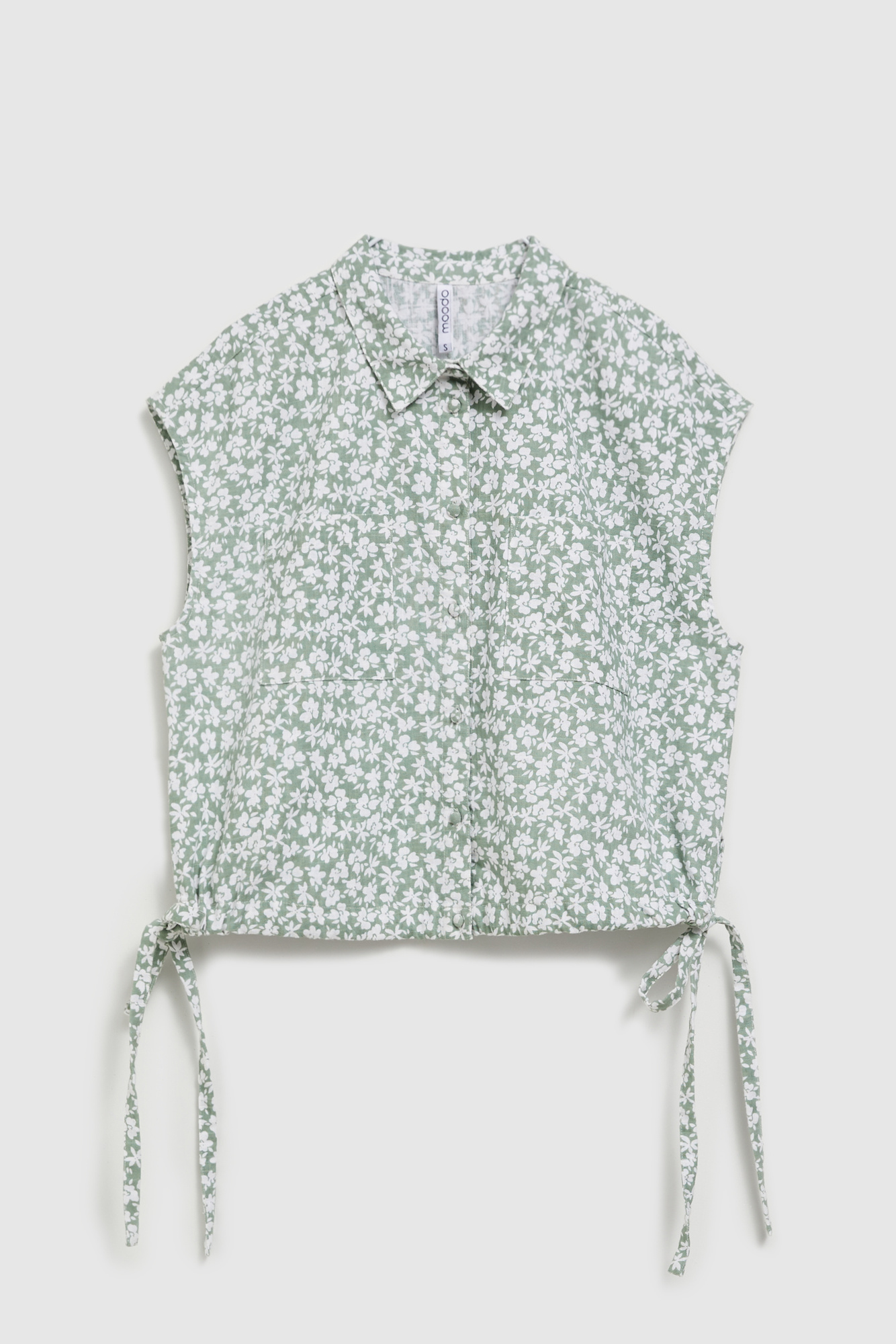 Women's patterned shirt MOODO - olive