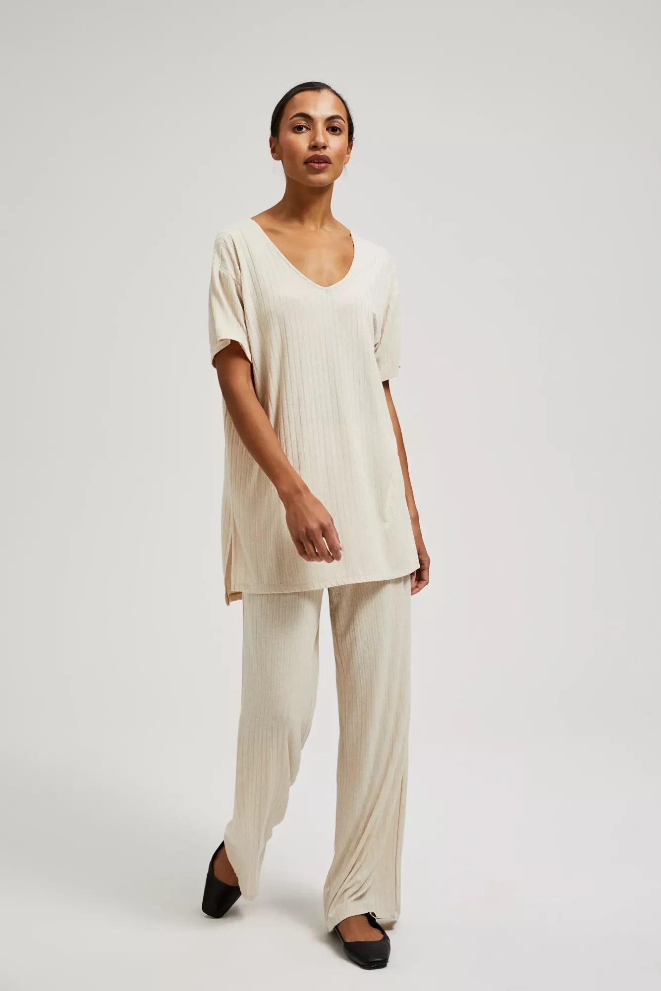 Women's trousers MOODO - beige