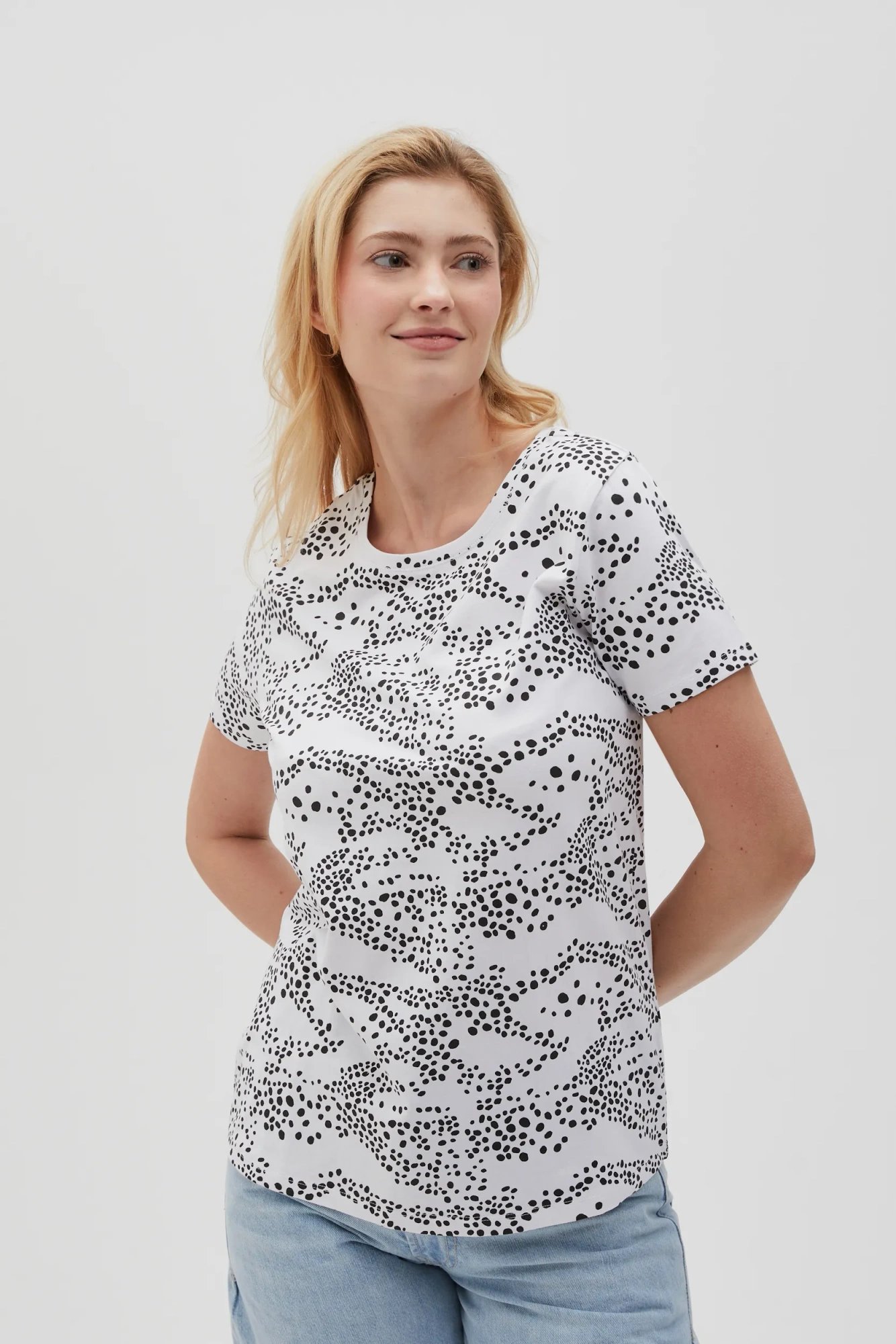 Marisse Women's T-Shirt L-Ts-4631 White