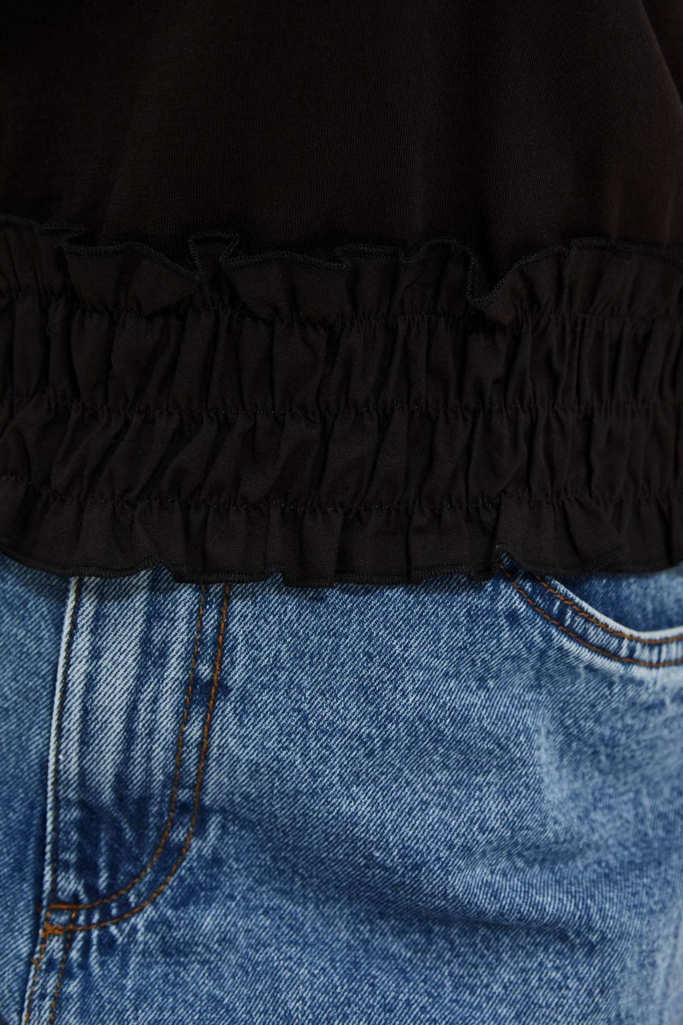 WOMEN'S T-SHIRT L-TS-4090 BLACK