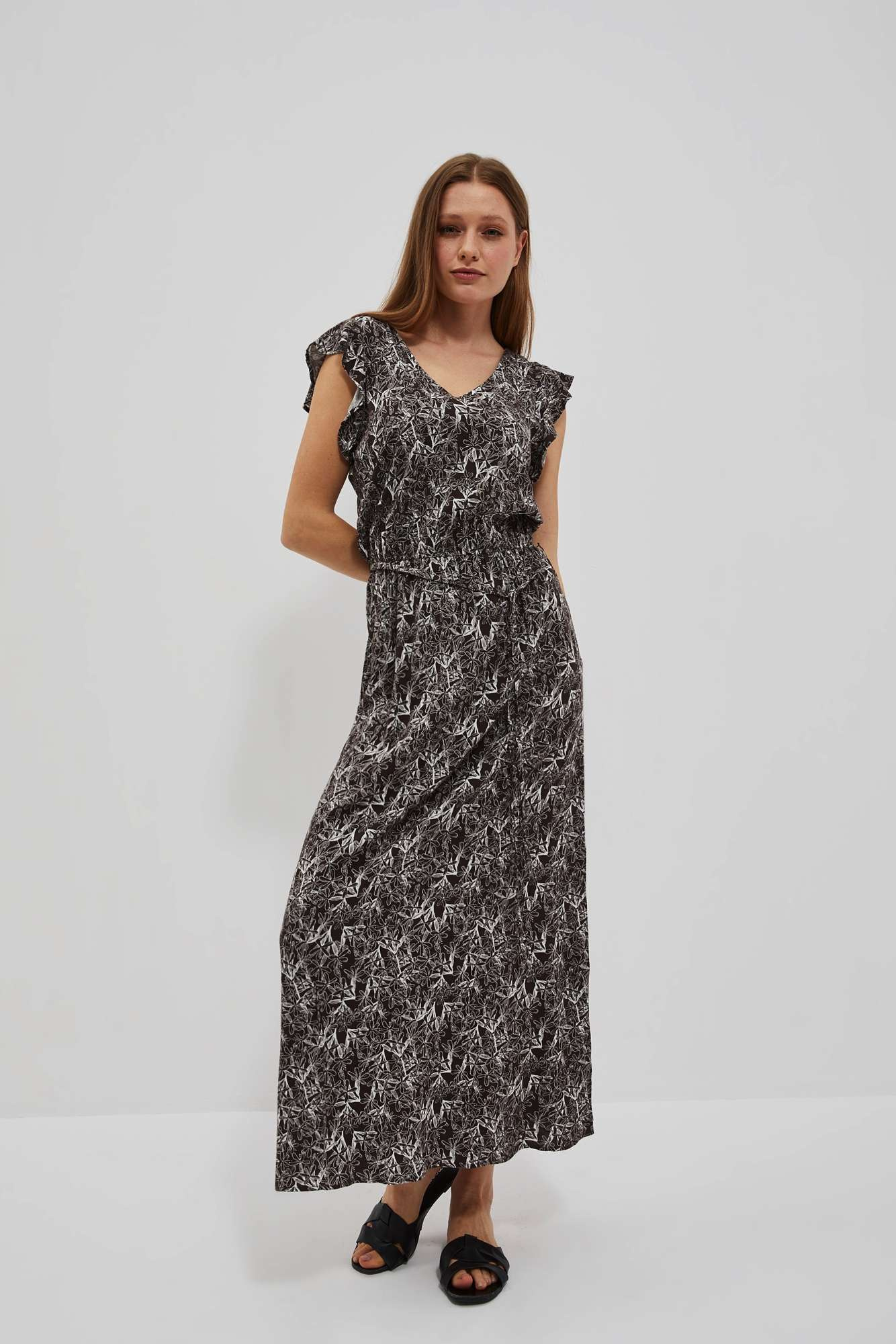 Marisse Women's Dress L-Su-4036 D.Oak