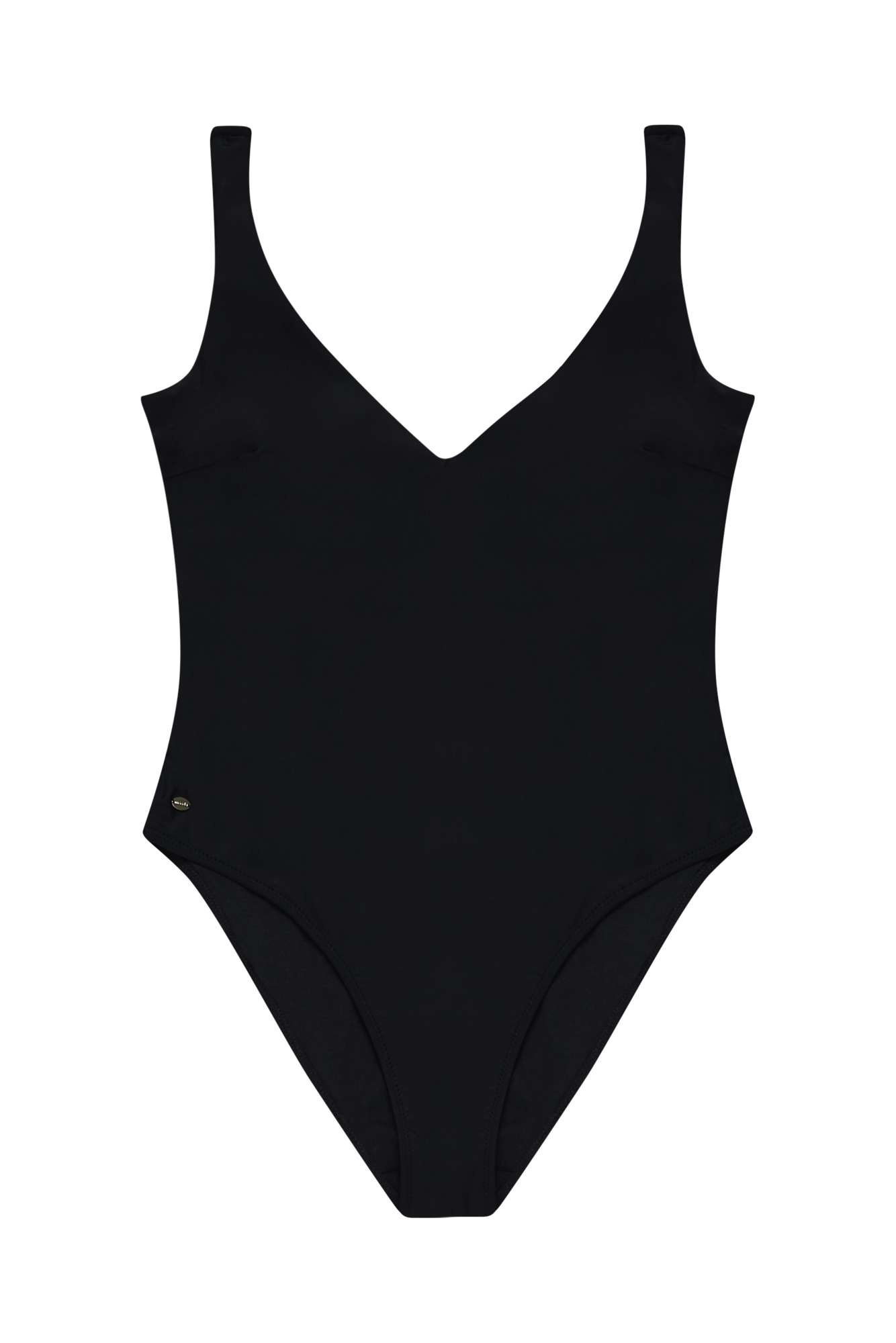 Costum de baie negru dintr-o singură piesă