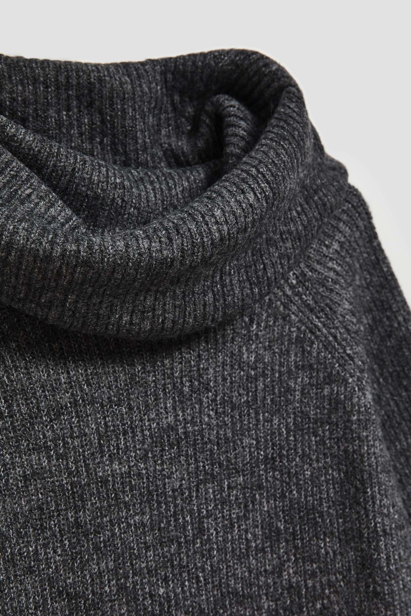 Marisse Graphite Turtleneck Sweater Dress
