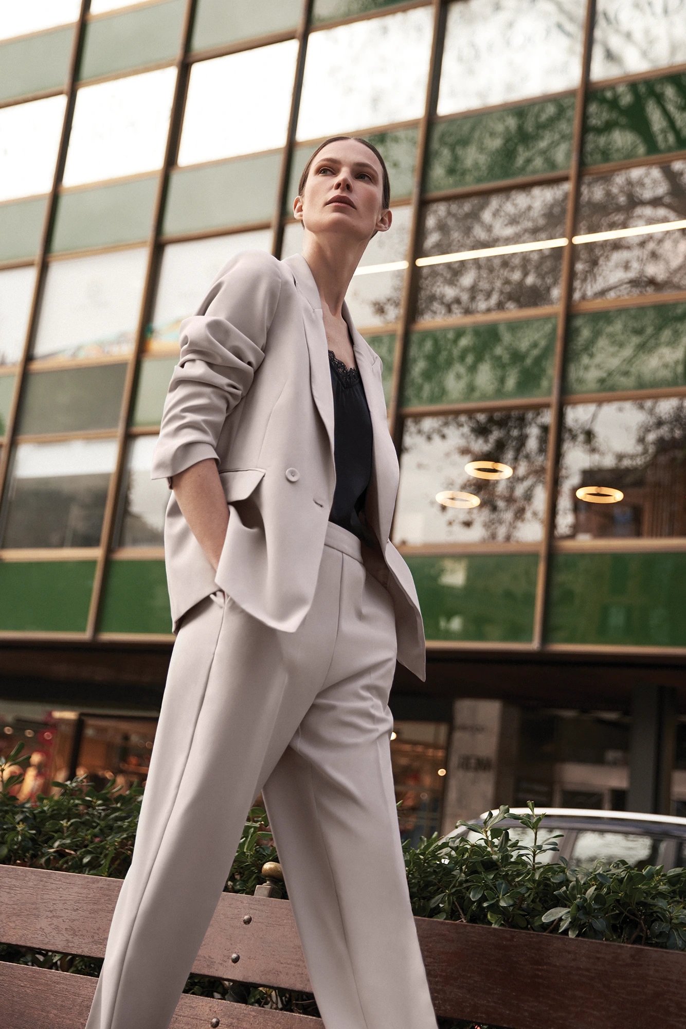 Women&#039;s blazer MOODO - grey