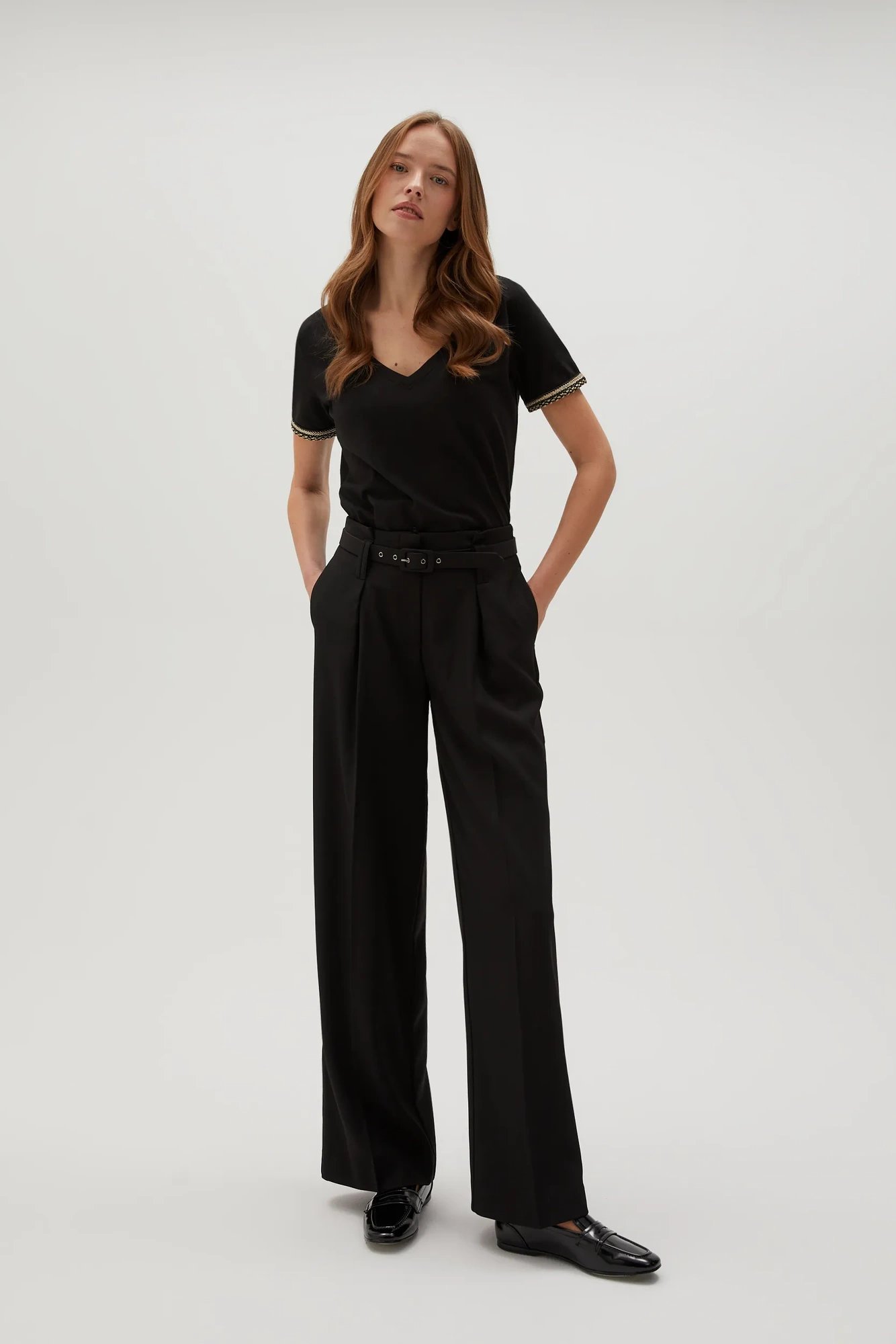 Marisse Women's Blouse Z-Ts-4540 Black