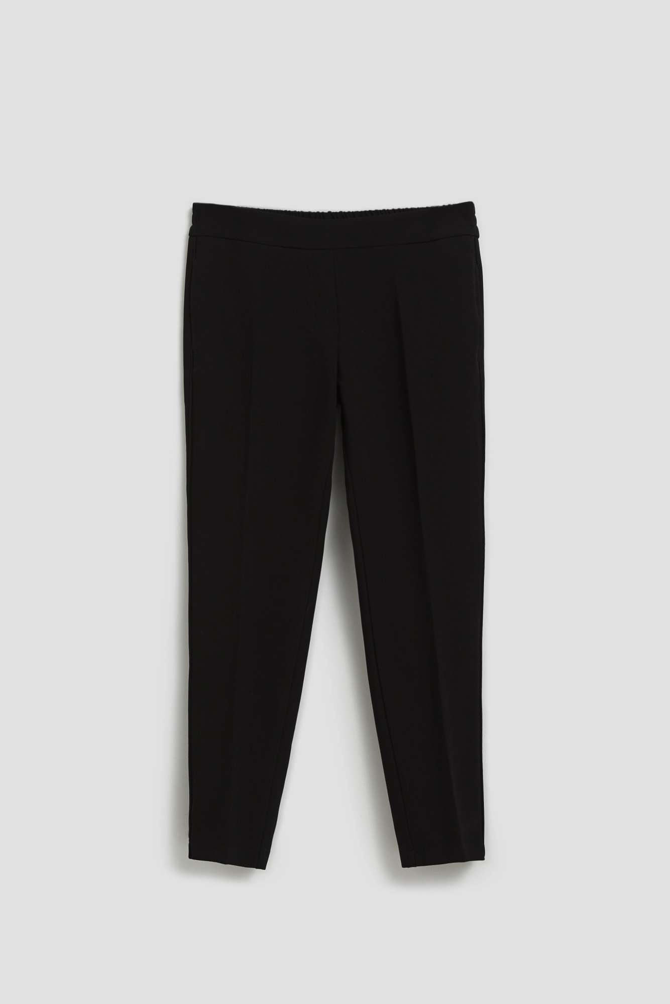 Wrinkled 7/8 leg trousers