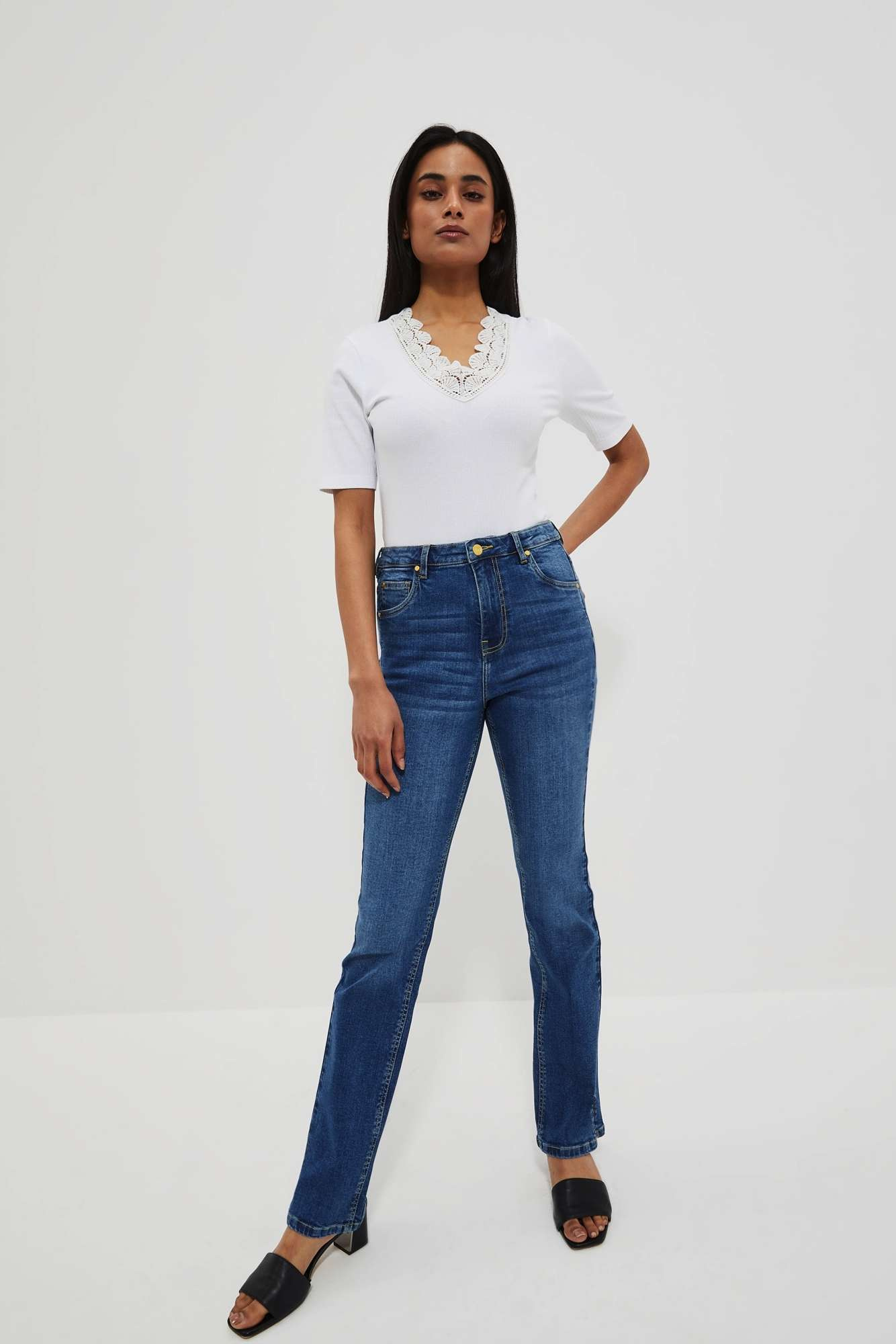 WOMEN'S T-SHIRT L-TS-4084 WHITE