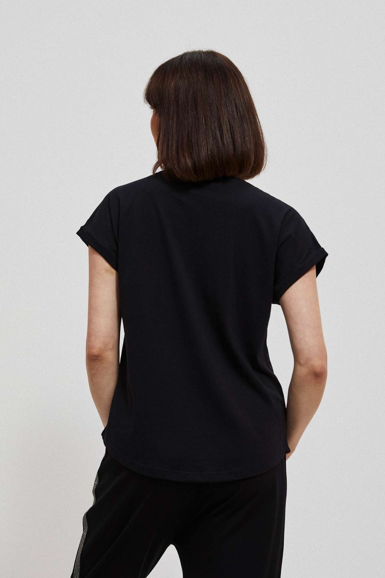 Cotton blouse with decorative print