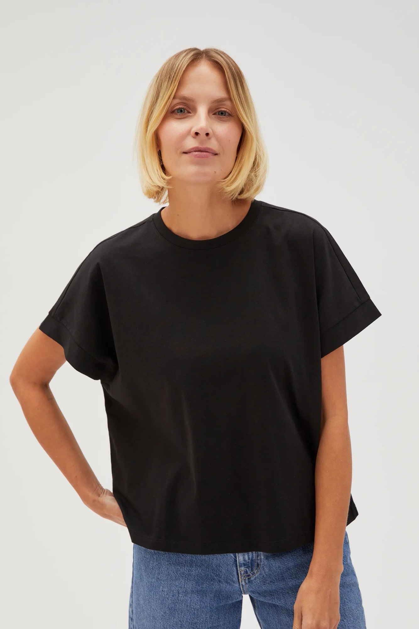 Marisse Womens T-Shirt L-Ts-4603 Black