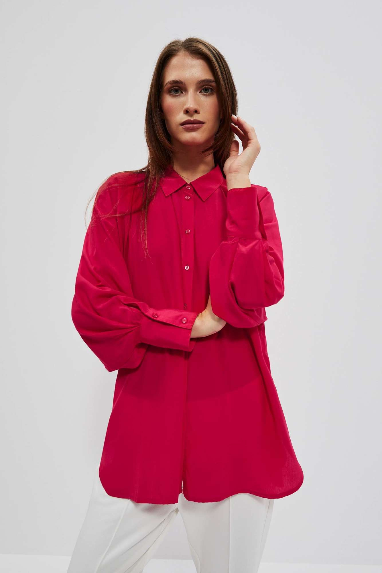 WOMEN'S SHIRT L-KO-4013 STRAWBERRY