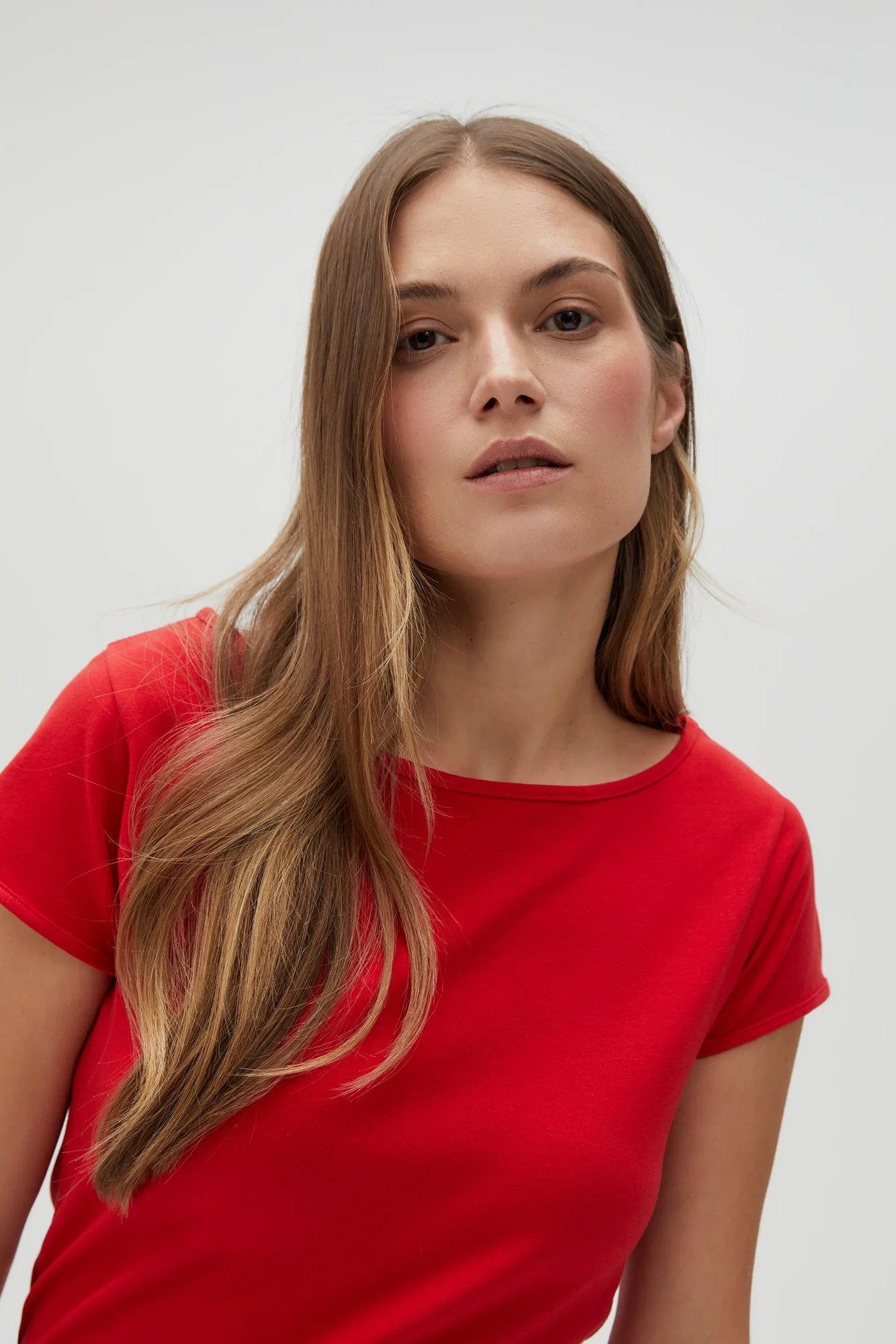 Marisse Women's T-Shirt L-Ts-4622 Red