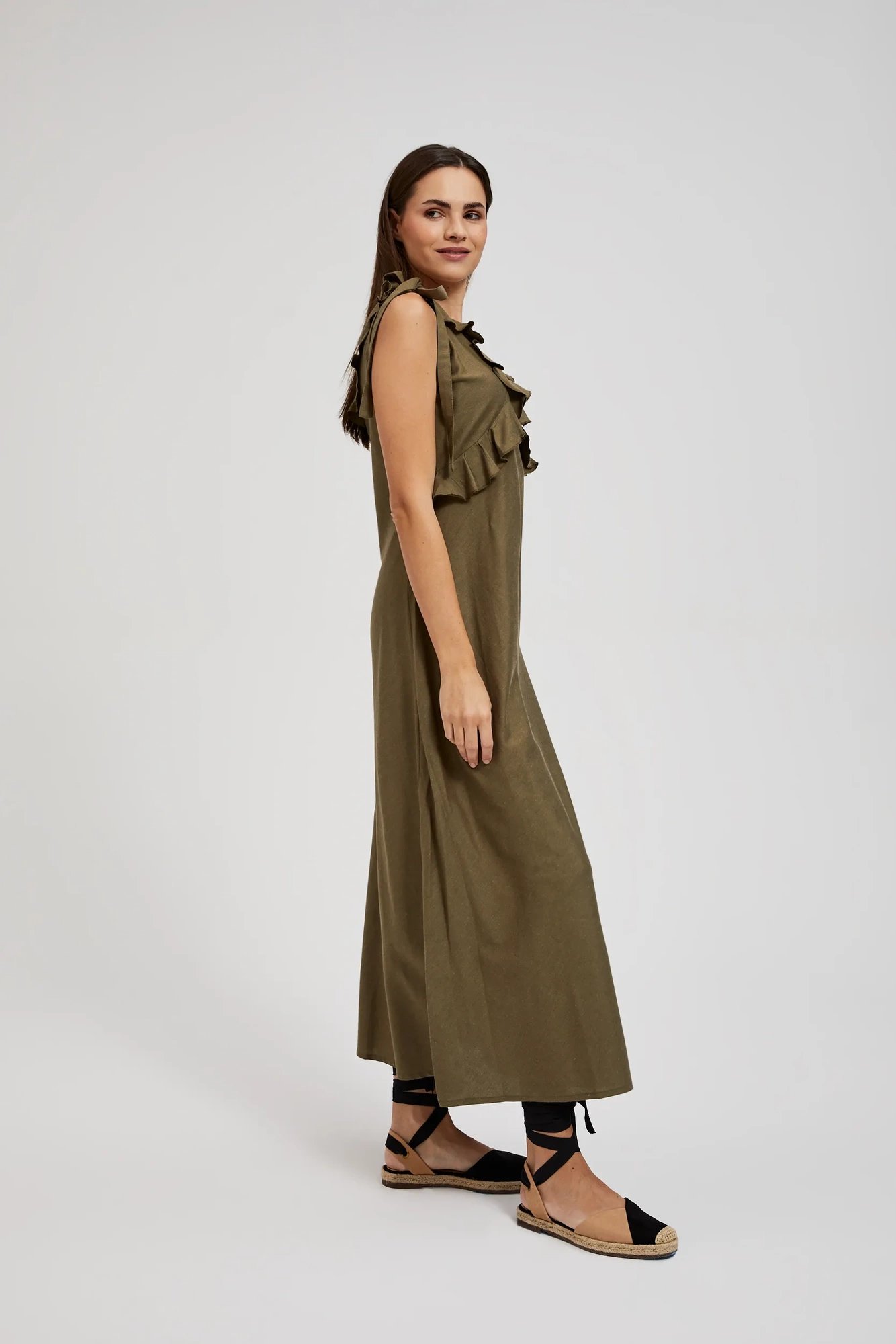 Marisse Women's Dress L-Su-4348 D.Olive