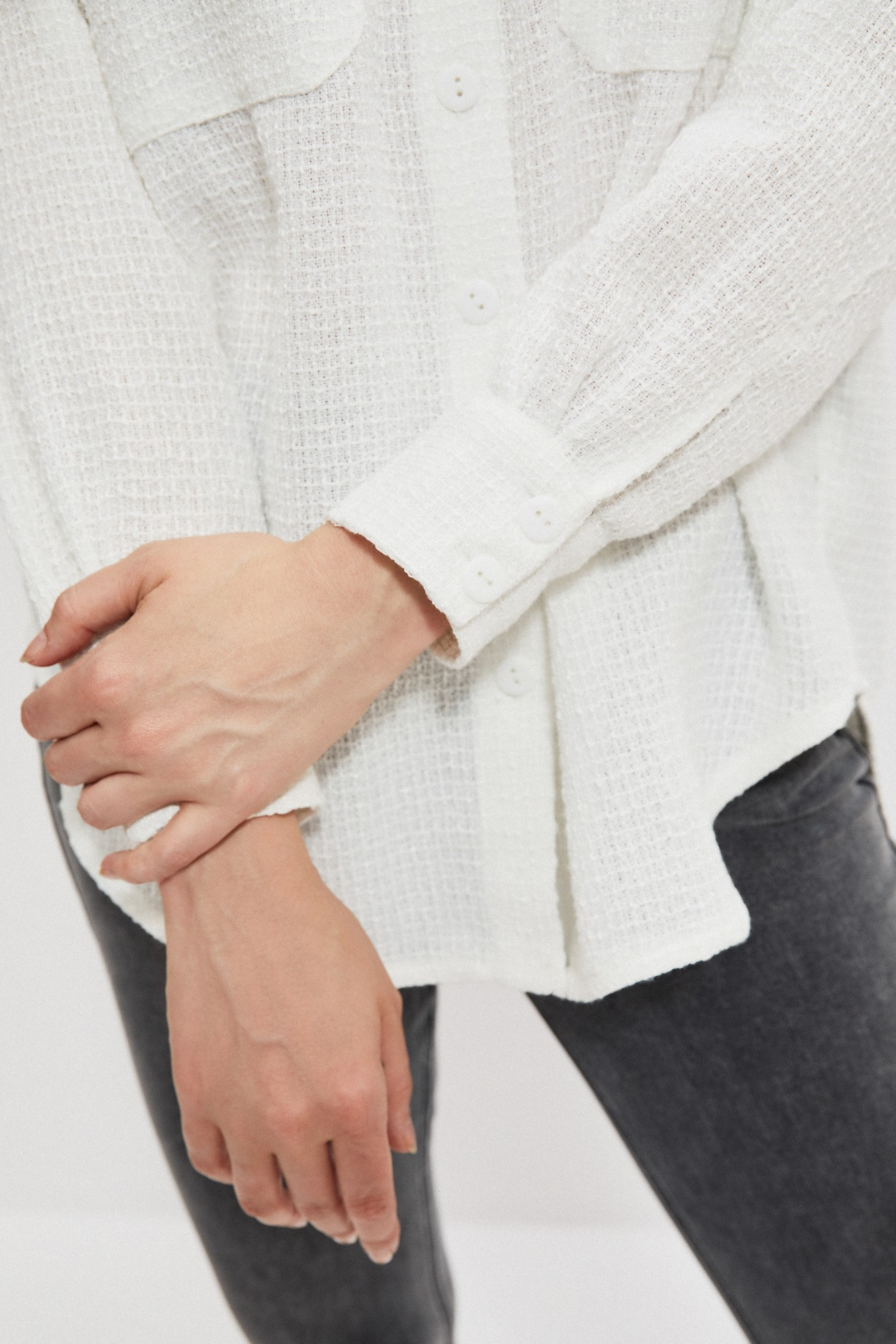 Textured fabric shirts