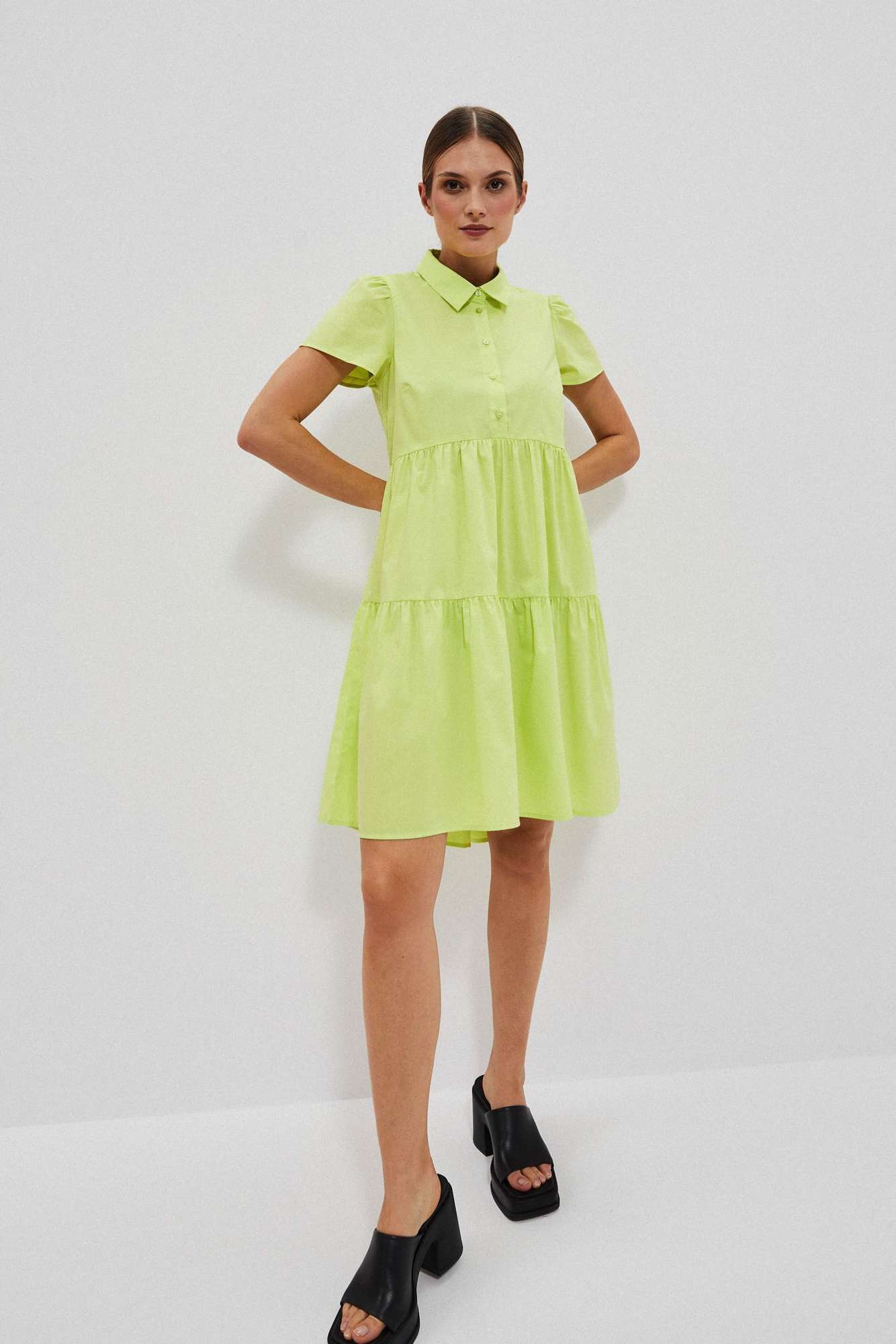 Marisse Women's Dress L-Su-4025 L.Green