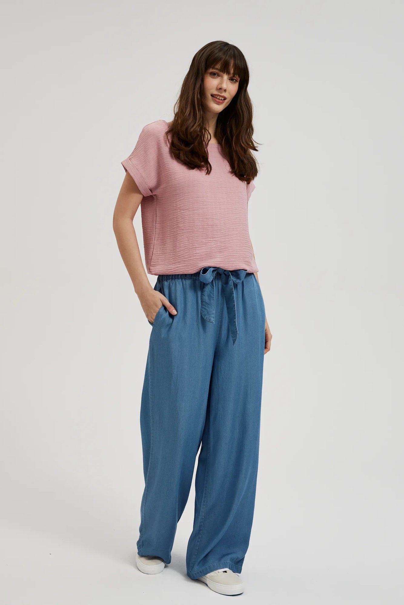 Women's T-shirt MOODO - powder pink